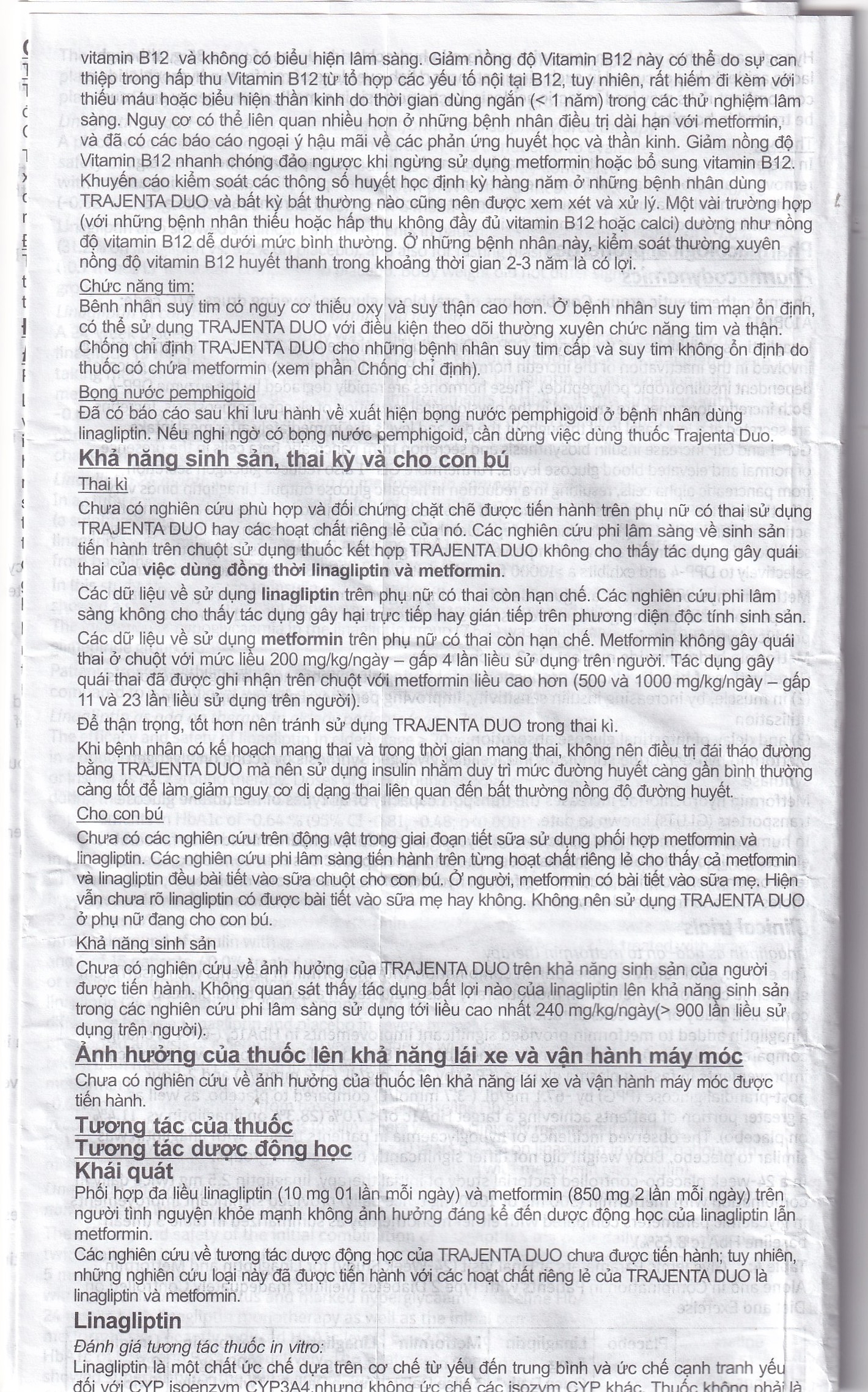 Hình ảnh Thuốc Trajenta Duo 2.5mg/850mg Boehringer điều trị đái tháo đường típ 2 (14 viên)