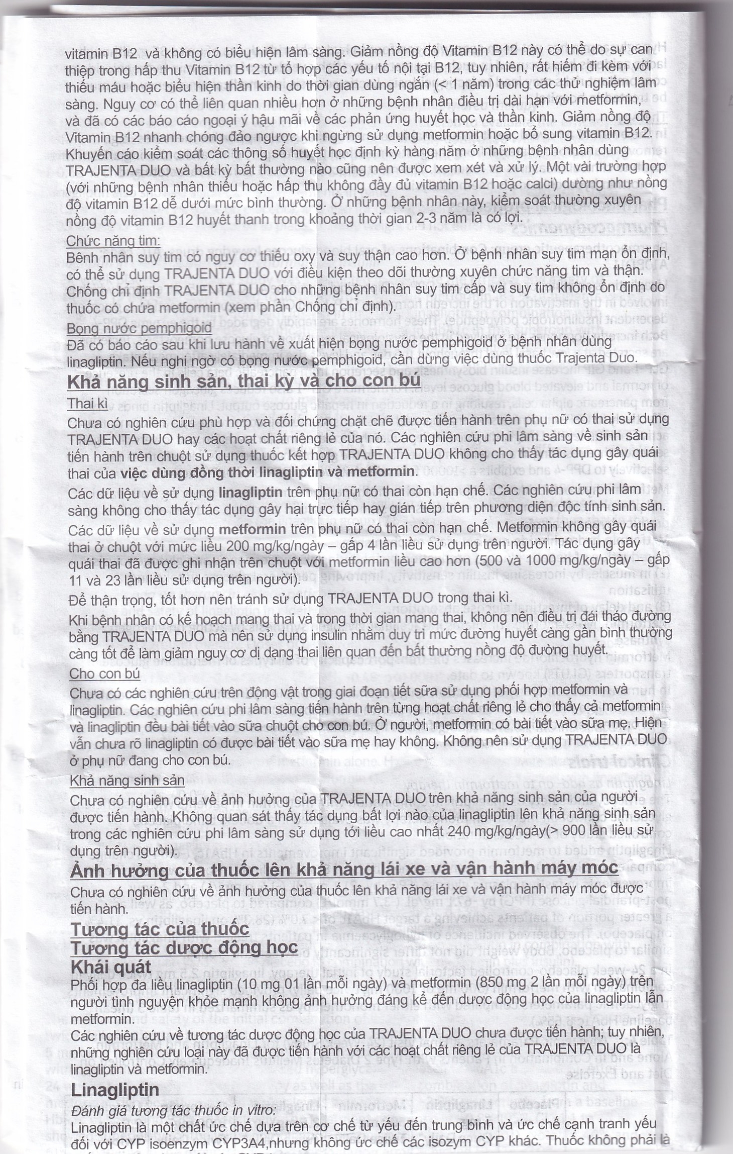 Hình ảnh Thuốc Trajenta Duo 2.5mg/850mg Boehringer điều trị đái tháo đường típ 2 (14 viên)