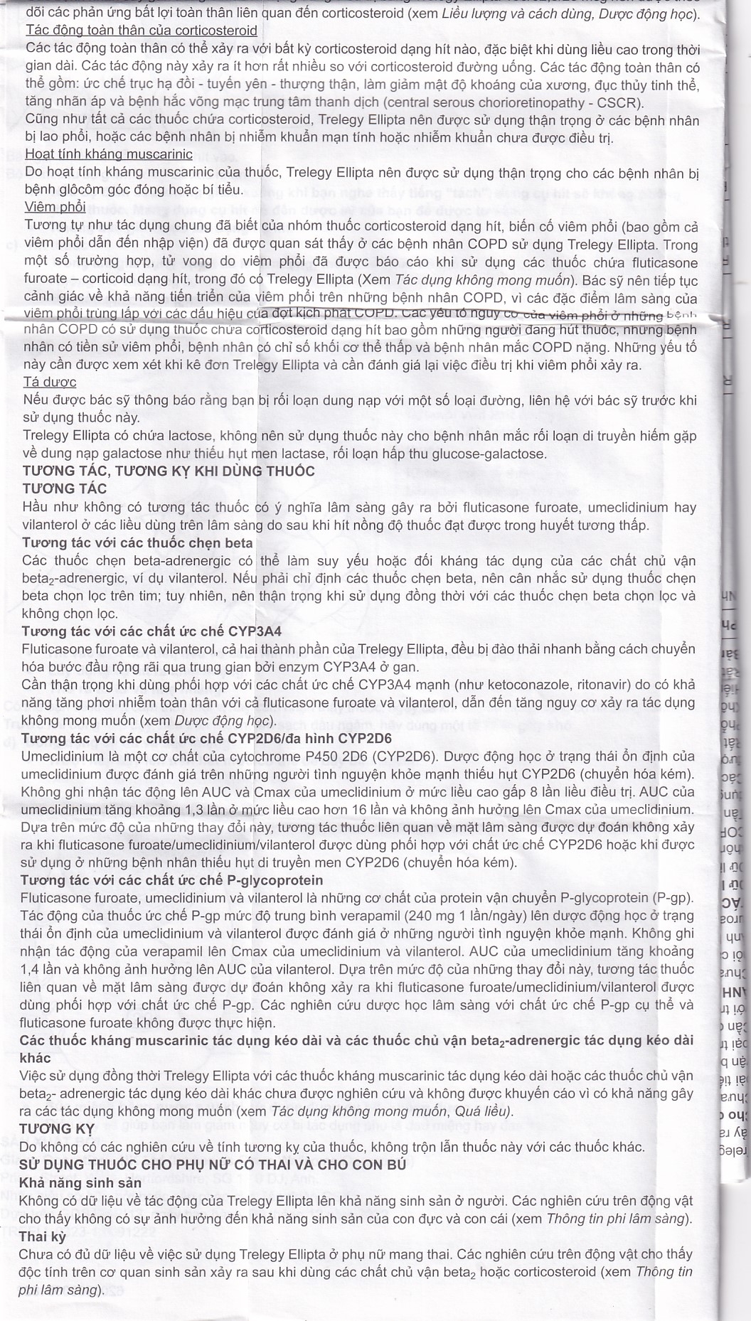 Hình ảnh Thuốc bột hít phân liều Trelegy Ellipta GSK điều trị bệnh phổi tắc nghẽn mãn tính (30 liều hít)