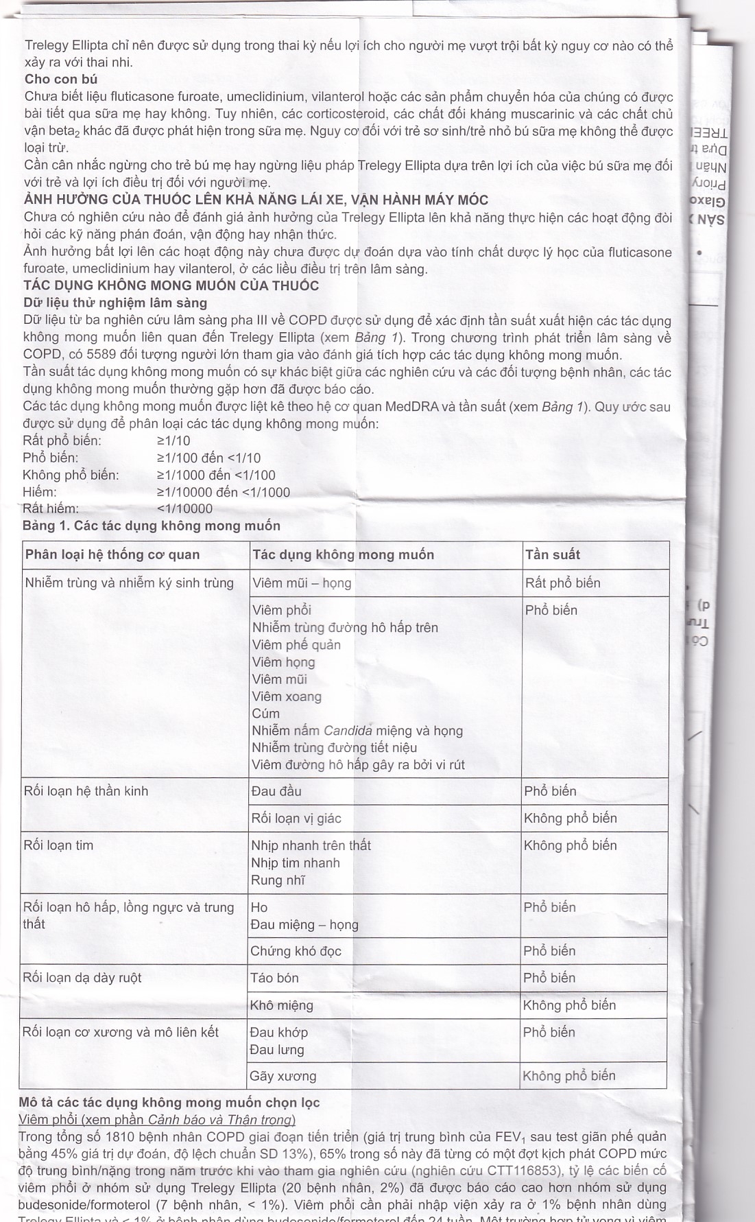 Hình ảnh Thuốc bột hít phân liều Trelegy Ellipta GSK điều trị bệnh phổi tắc nghẽn mãn tính (30 liều hít)