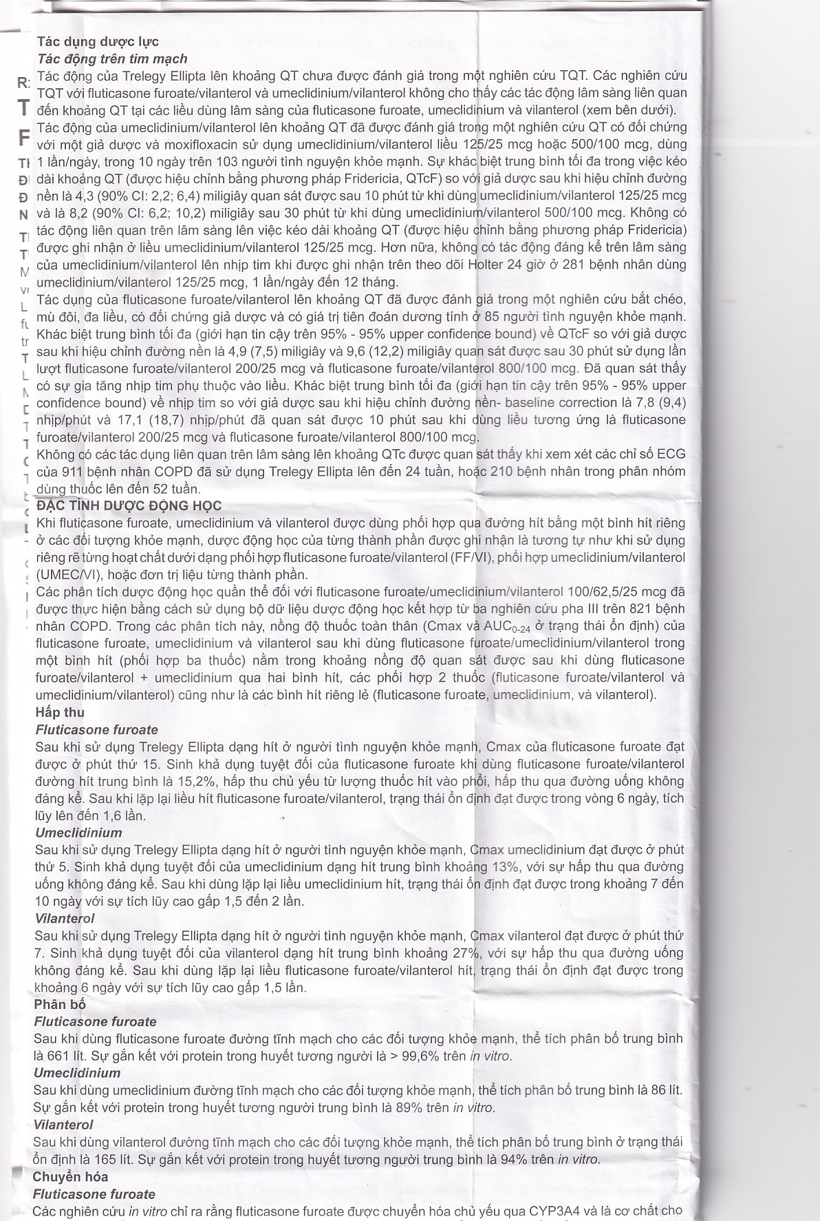 Hình ảnh Thuốc bột hít phân liều Trelegy Ellipta GSK điều trị bệnh phổi tắc nghẽn mãn tính (30 liều hít)
