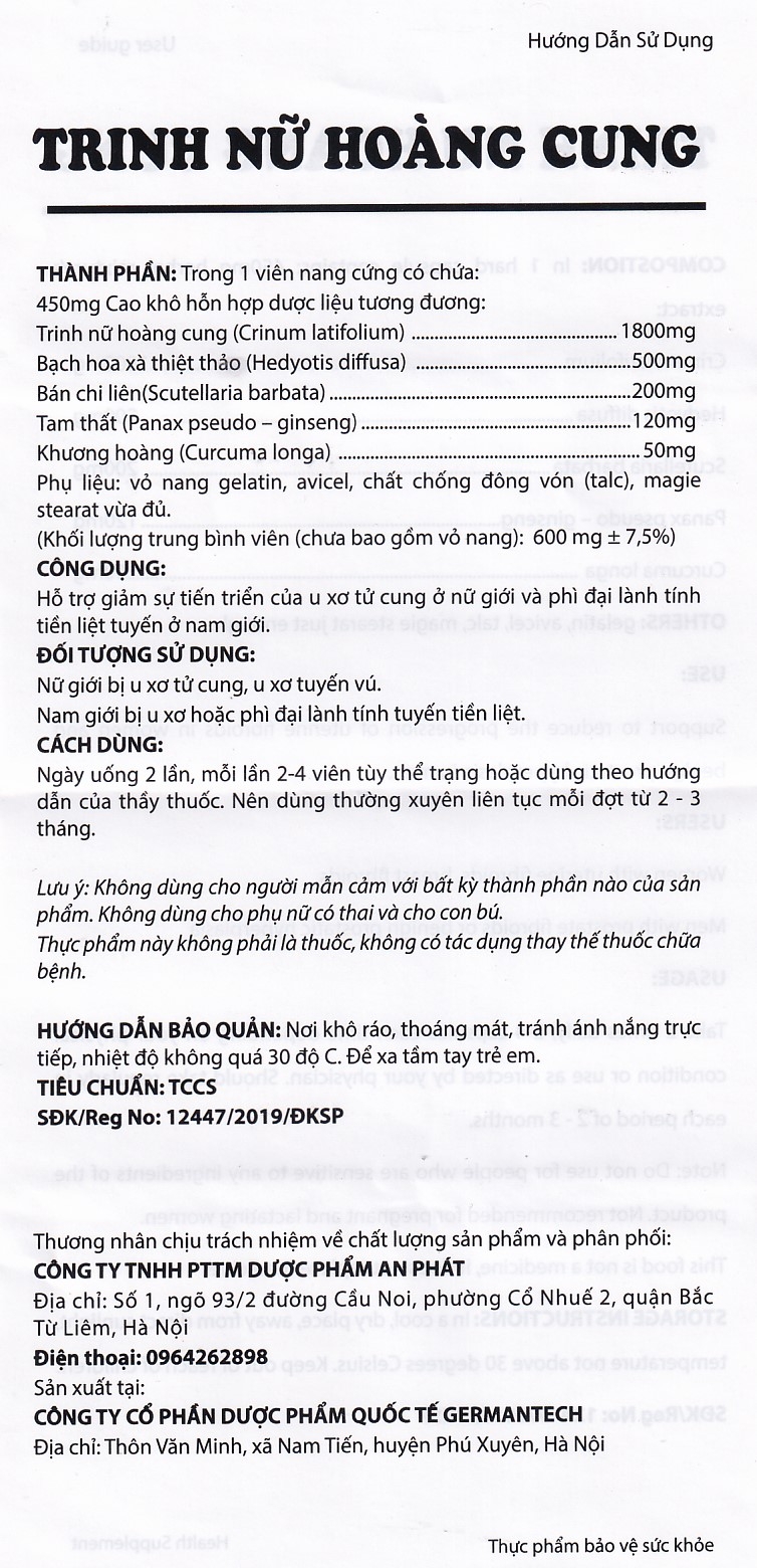 Hình ảnh Viên uống Trinh Nữ Hoàng Cung Dolexphar hỗ trợ giảm sự tiến triển của u xơ tử cung (60 viên)
