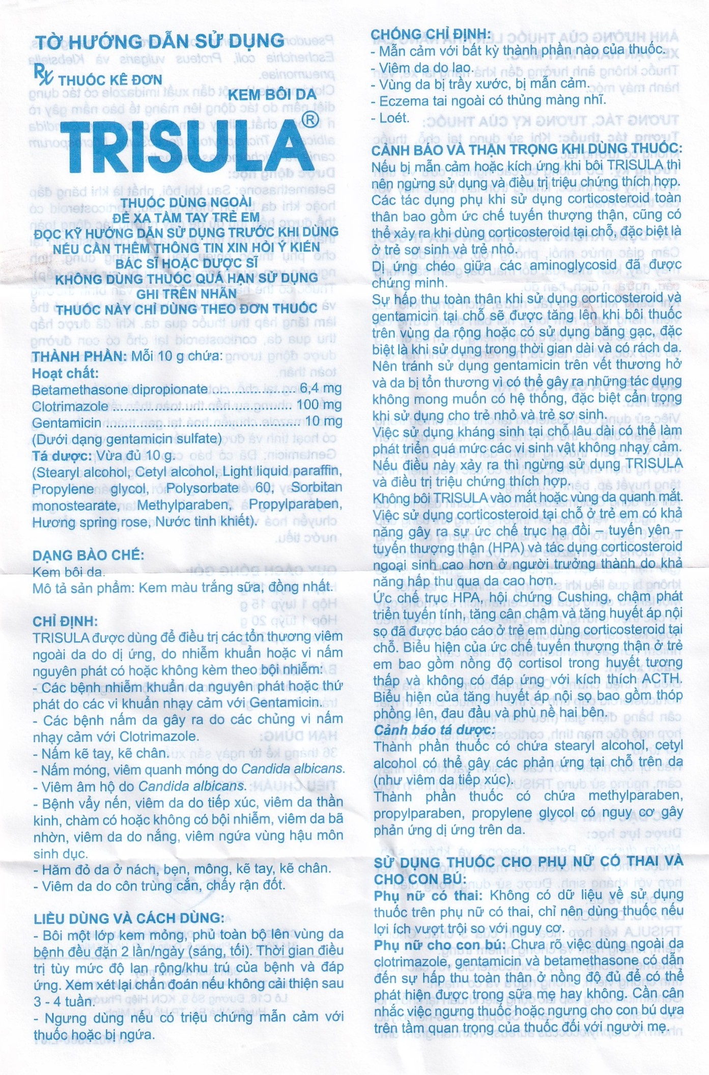 Hình ảnh Kem bôi da Trisula 20g An Thiên Pharma điều trị các bệnh nhiễm khuẩn ngoài da