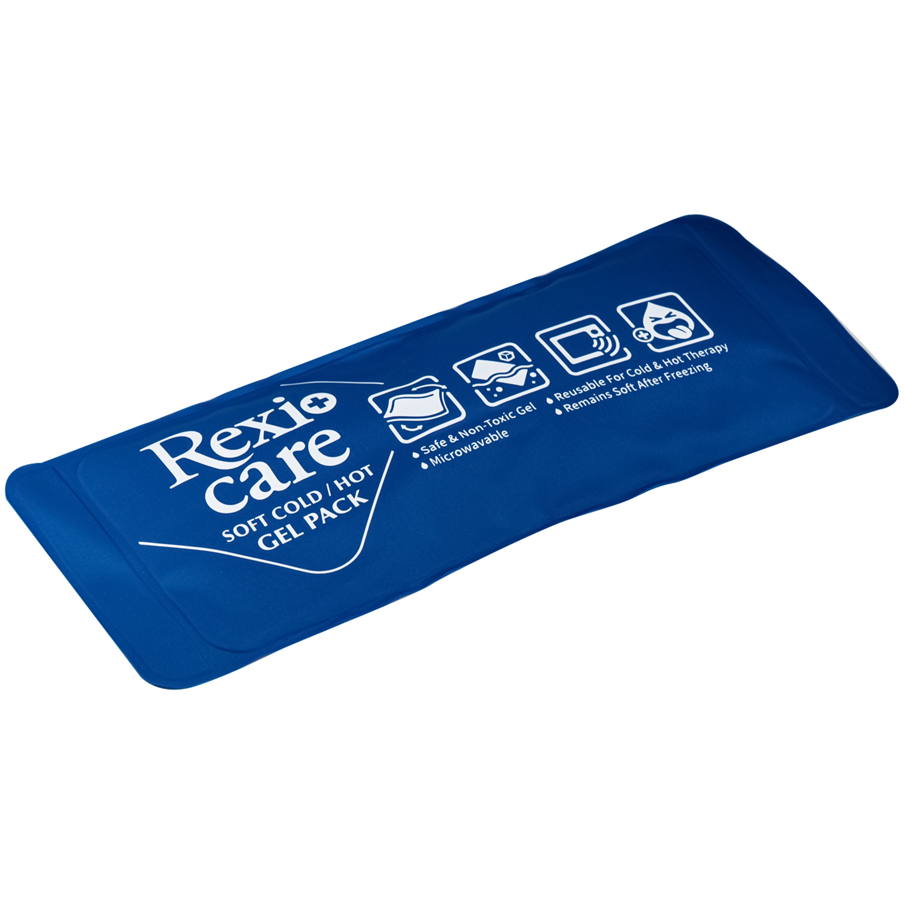 Hình ảnh Túi chườm nóng, lạnh Rexicare gel (28.5x11.5cm) Làm giảm co thắt cơ, đau, sưng phù, bầm máy sau chấn thương, thủ thuật nha khoa, côn trùng cắn