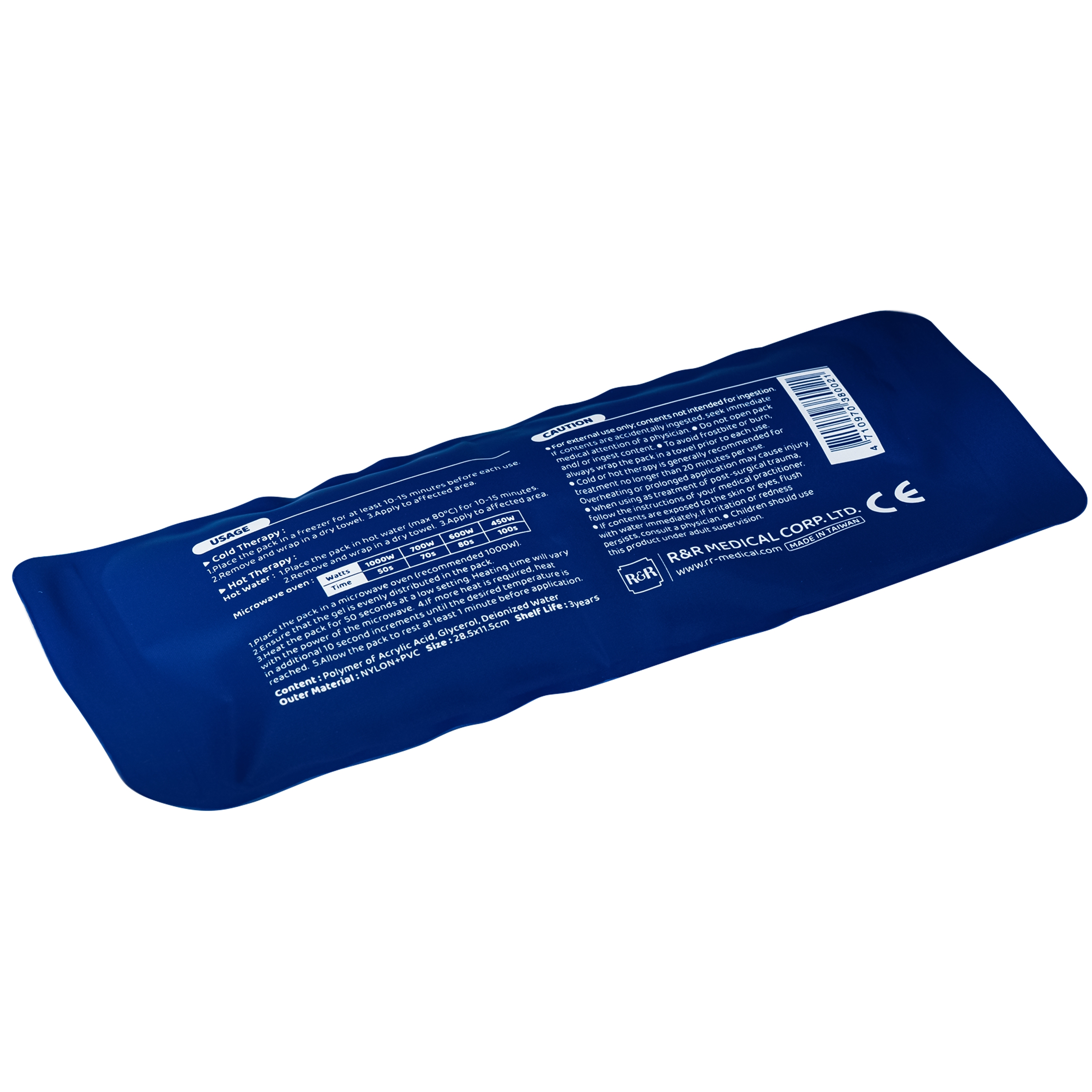 Hình ảnh Túi chườm nóng, lạnh Rexicare gel (28.5x11.5cm) Làm giảm co thắt cơ, đau, sưng phù, bầm máy sau chấn thương, thủ thuật nha khoa, côn trùng cắn