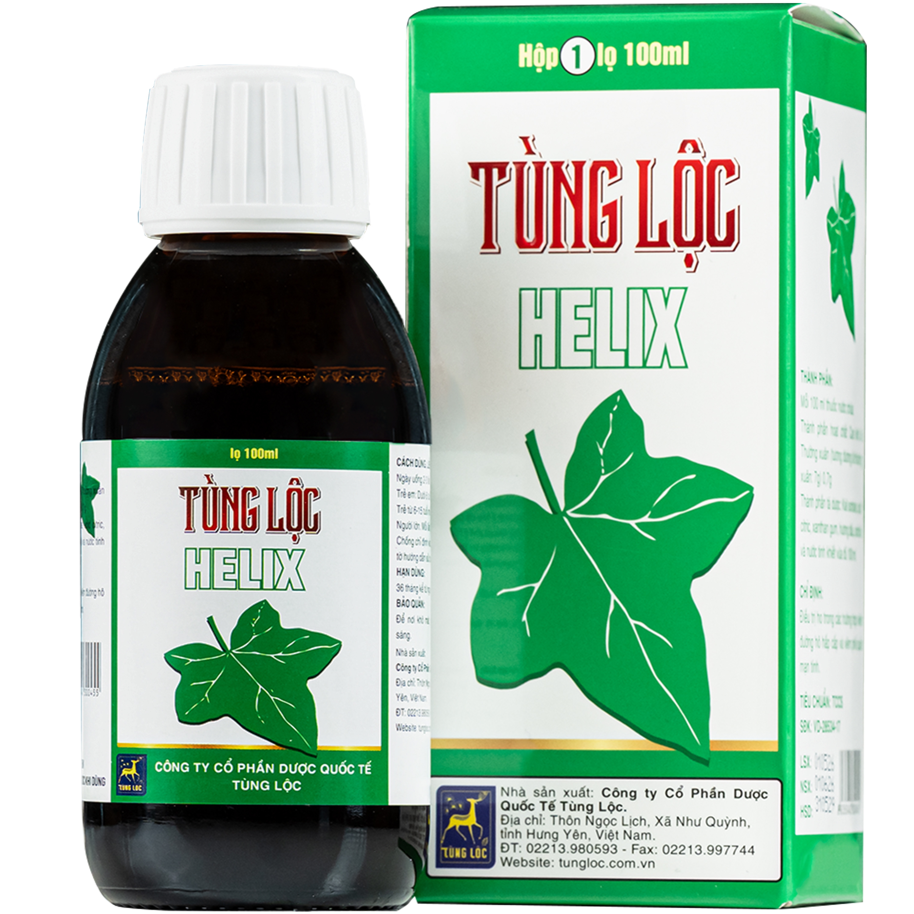 Hình ảnh Thuốc Tùng Lộc Helix điều trị ho trong các trường hợp viêm đường hô hấp cấp và viêm phế quản mạn tính (100ml)