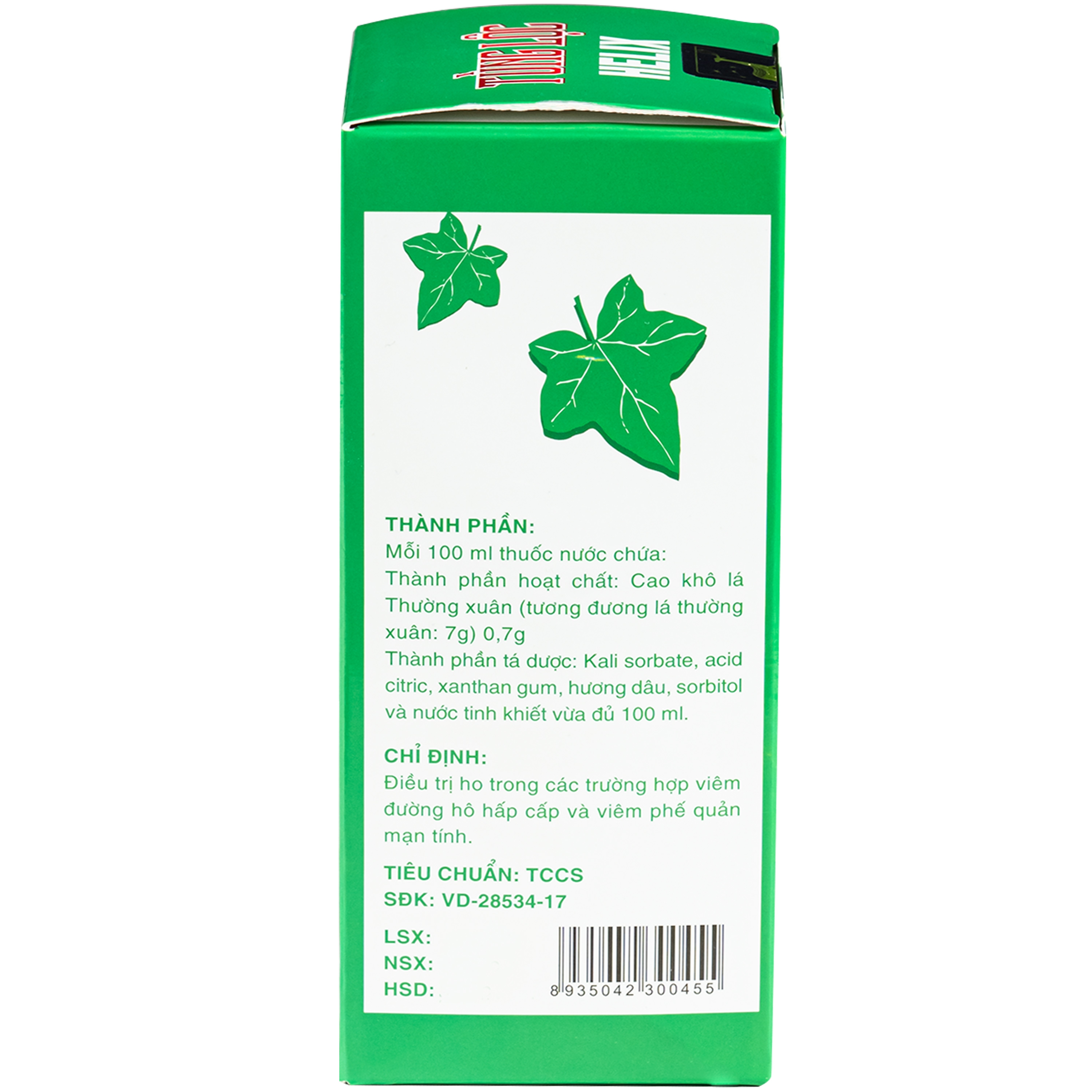 Hình ảnh Thuốc Tùng Lộc Helix điều trị ho trong các trường hợp viêm đường hô hấp cấp và viêm phế quản mạn tính (100ml)