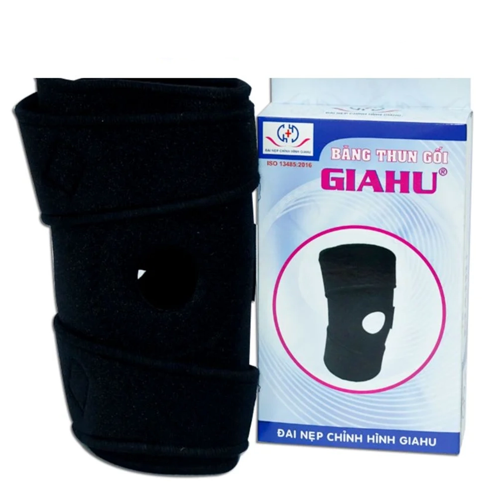 Hình ảnh Băng thun gối Gia Hưng hỗ trợ cố định và bảo vệ khớp gối khi vận động hoặc điều trị chấn thương