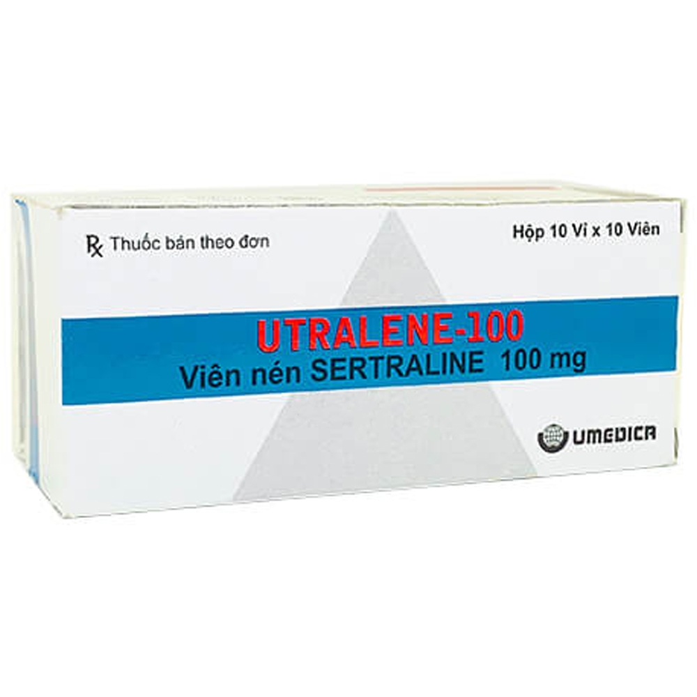 Hình ảnh Thuốc Utralene-100 Umedica điều trị trầm cảm (10 vỉ x 10 viên)