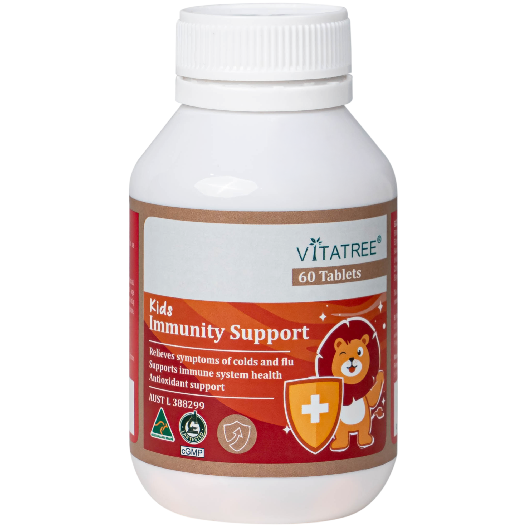 Hình ảnh Viên nhai hỗ trợ tăng cường sức đề kháng cho trẻ Vitatree Kids Immunity Support (Hộp 60 viên)