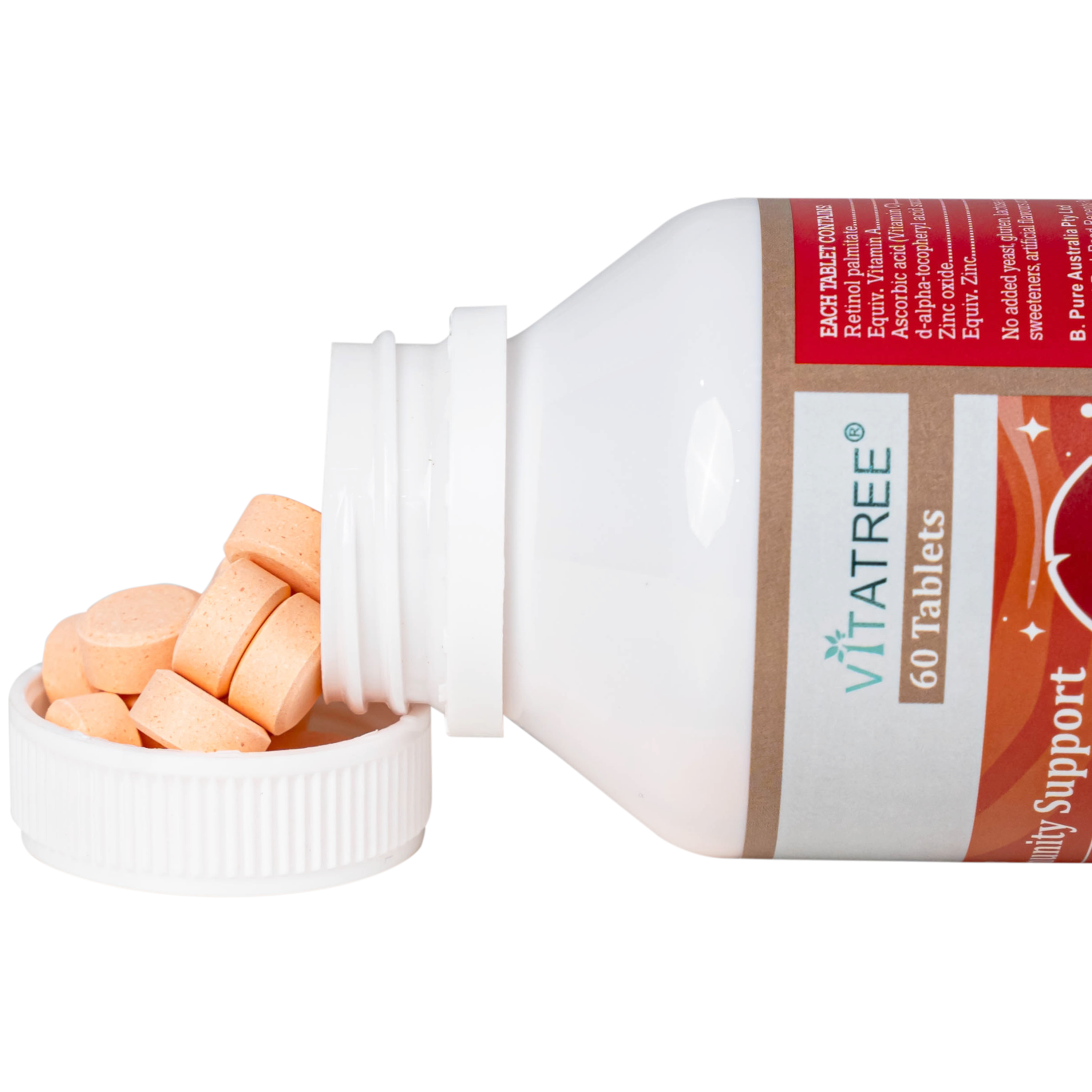 Hình ảnh Viên nhai hỗ trợ tăng cường sức đề kháng cho trẻ Vitatree Kids Immunity Support (Hộp 60 viên)