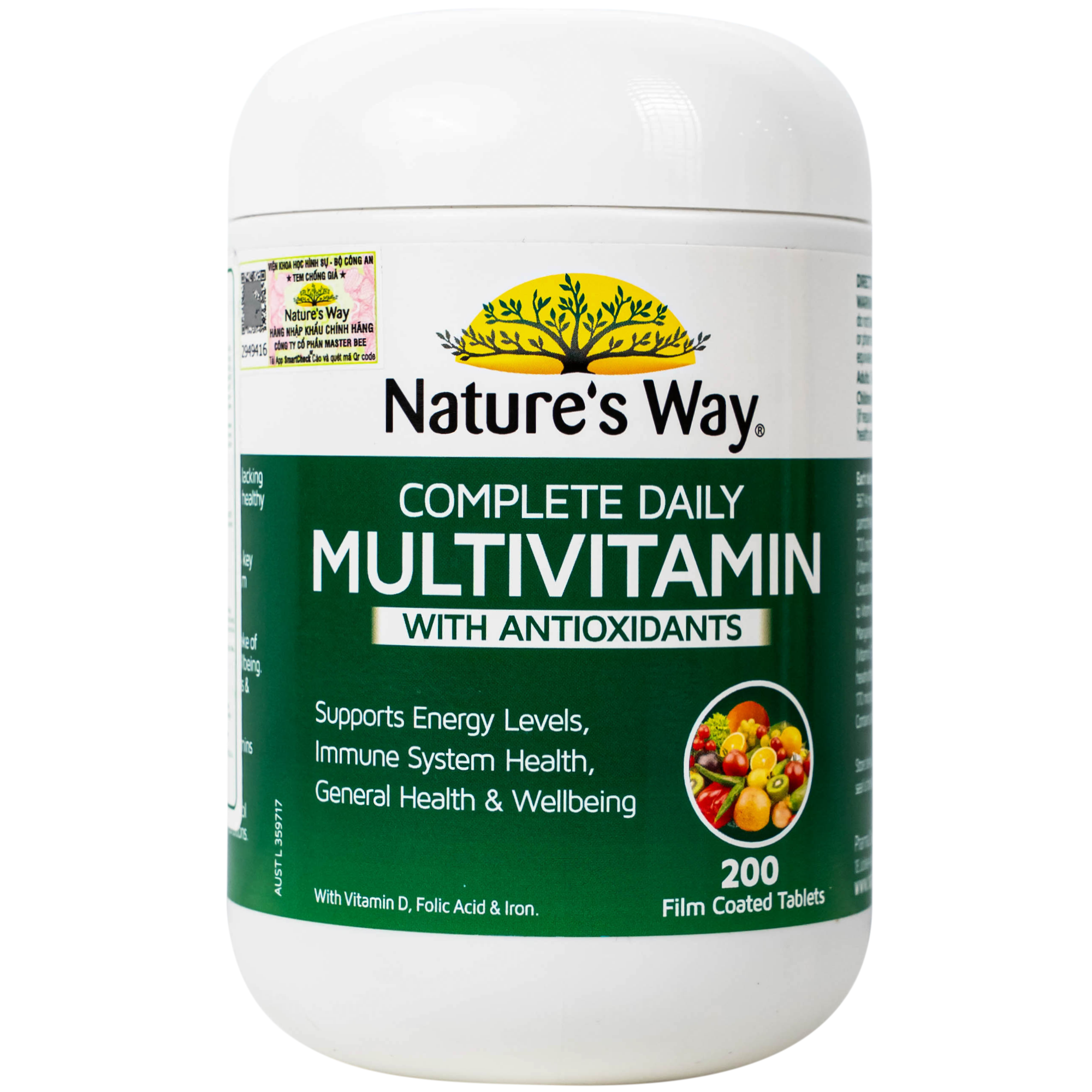 Hình ảnh Viên uống bổ sung Vitamin và khoáng chất, giúp tăng đề kháng Nature's Way Complete Daily Multivitamin(Hộp 200 viên)