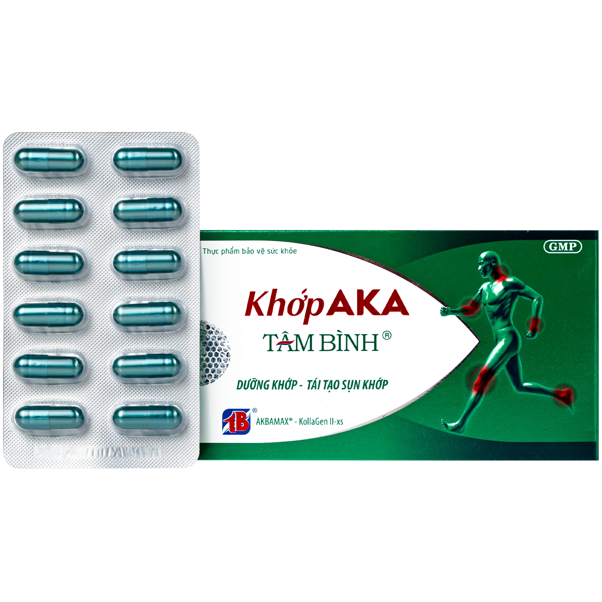 Hình ảnh Viên uống dưỡng khớp, tái tạo sụn khớp AKA Tâm Bình (5 vỉ x 12 viên)