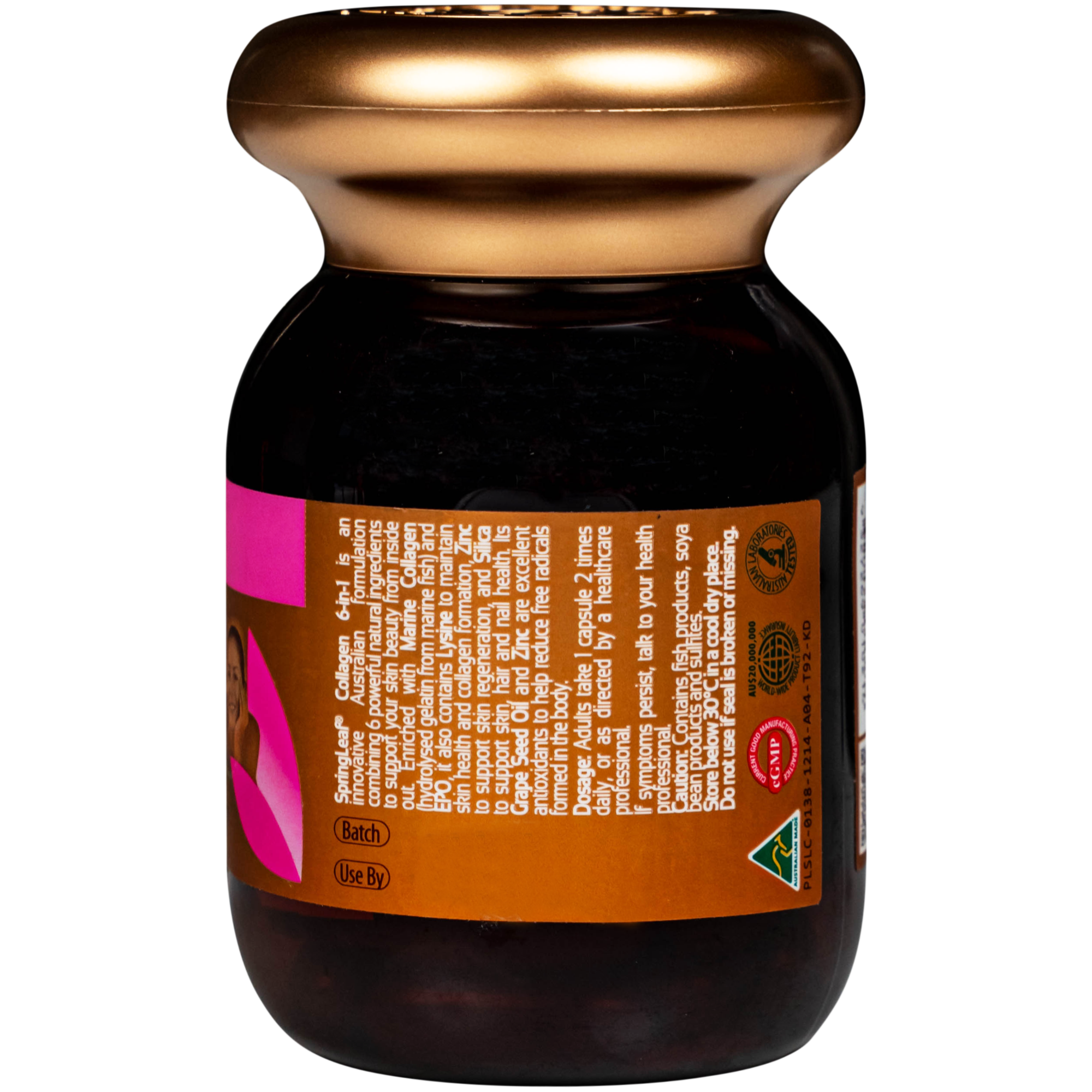 Hình ảnh Viên uống hỗ trợ làm đẹp da Spring Leaf Inner Beauty Collagen 6-in-1 (Lọ 60 viên)