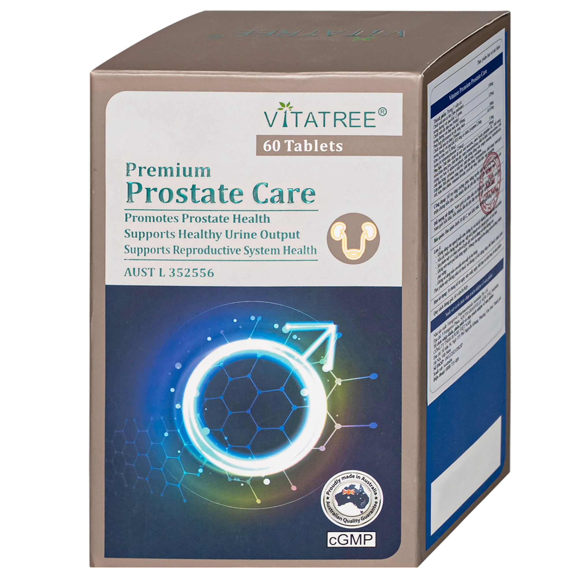 Hình ảnh Viên uống hỗ trợ tăng cường chức năng tuyến tiền liệt Vitatree Premium Prostate Care (Hộp 60 viên)