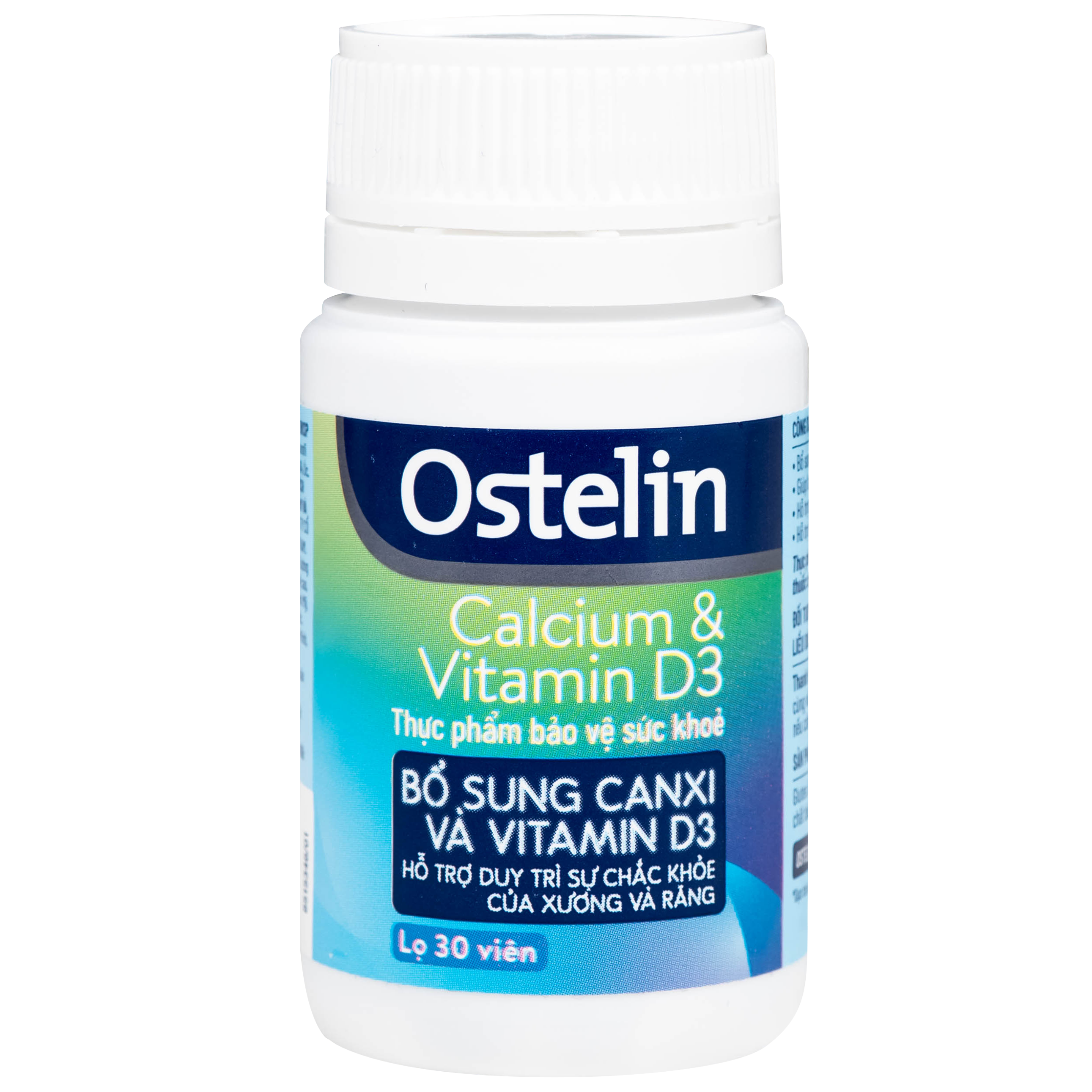 Hình ảnh Viên uống Ostelin Calcium & Vitamin D3 Sanofi giúp tăng hấp thụ canxi, duy trì xương và răng chắc khỏe (30 viên)