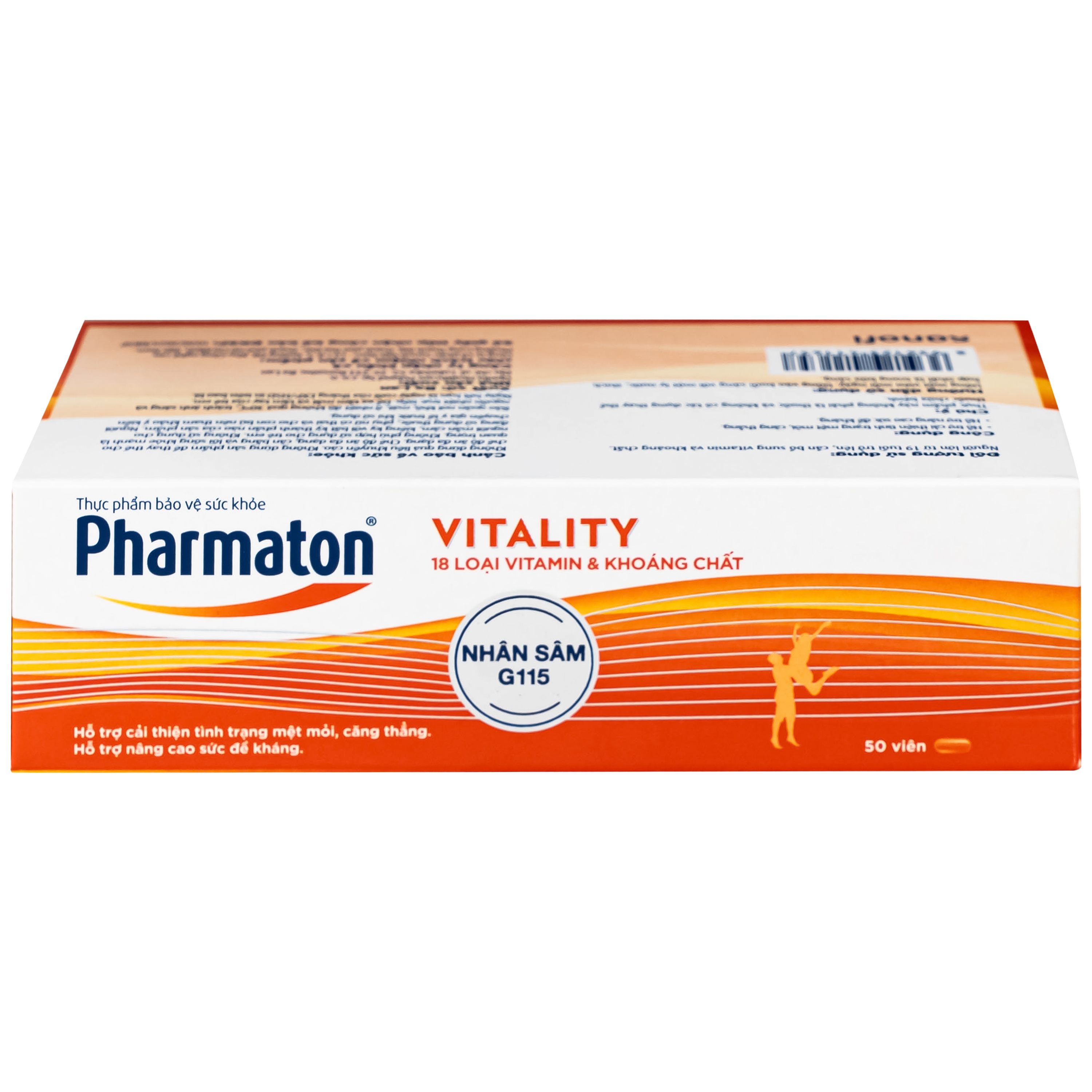 Hình ảnh Viên uống bổ sung năng lượng Pharmaton Vitality Sanofi hỗ trợ cải thiện tình trạng mệt mỏi, căng thẳng, nâng cao sức đề kháng dạng vỉ (5 vỉ x 10 viên)