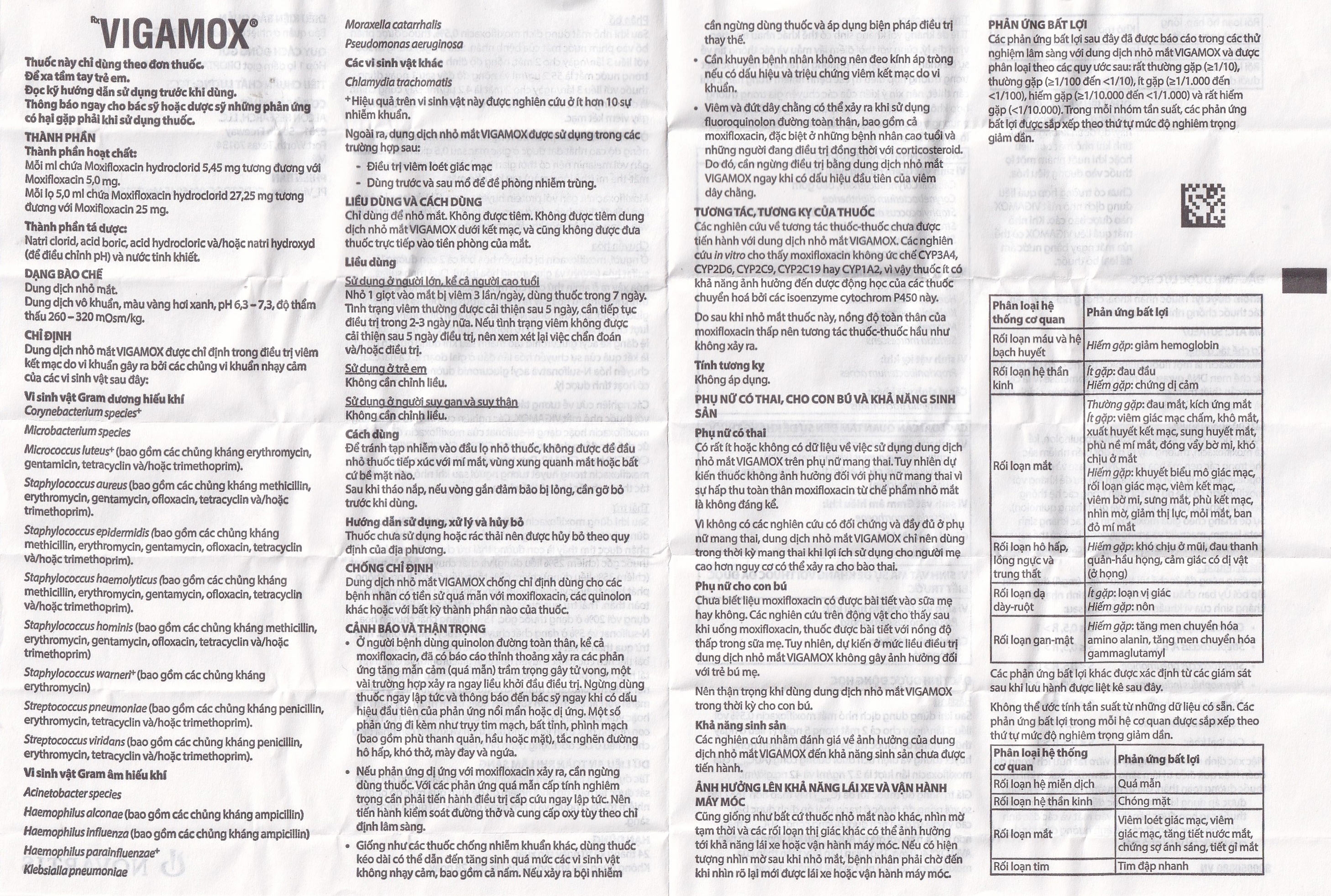 Hình ảnh Thuốc nhỏ mắt Vigamox Alcon điều trị viêm kết mạc (5ml)