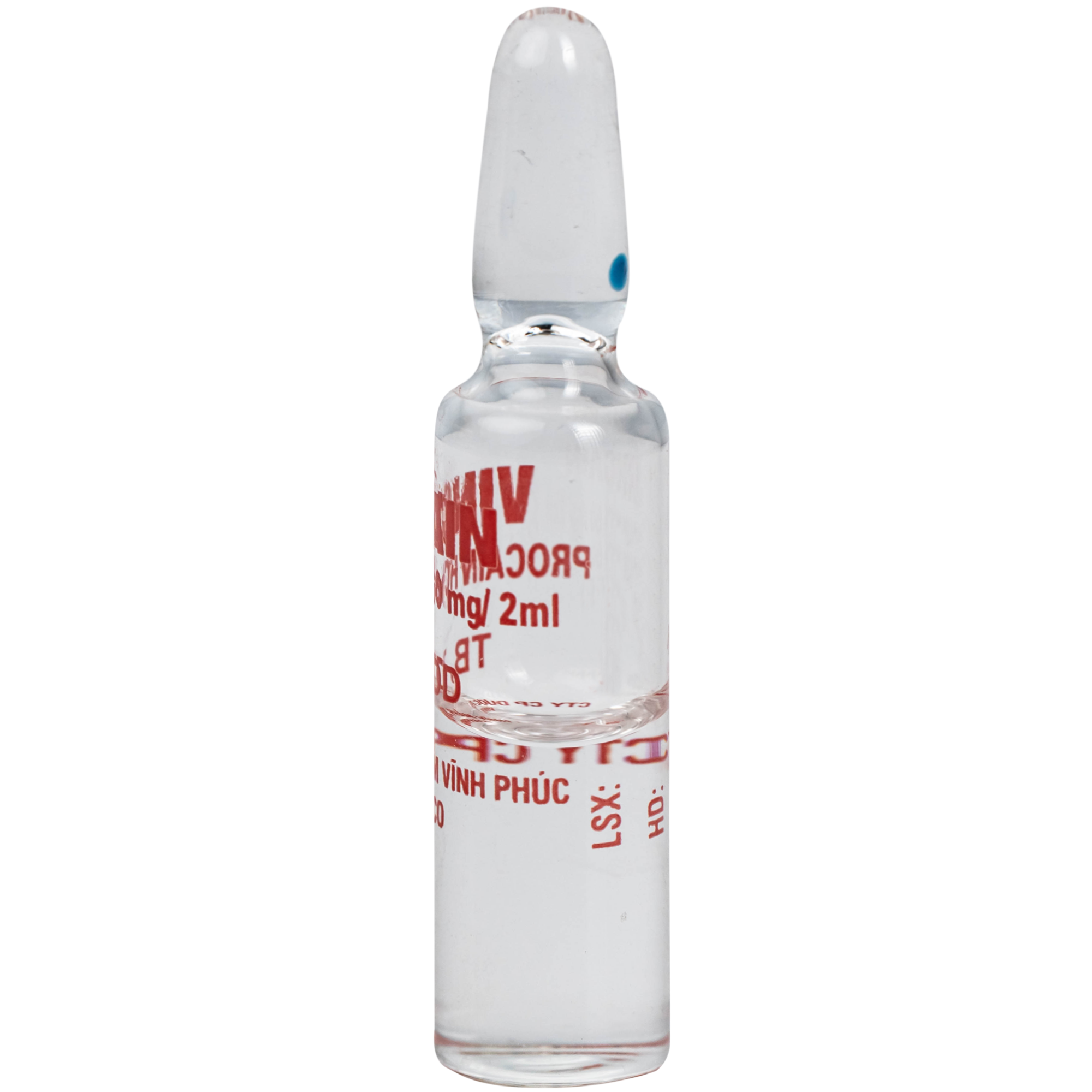 Hình ảnh Dung dịch tiêm Vincain 60mg Vinphaco gây tê tại chỗ, gây tê cột sống (100 ống x 2ml)