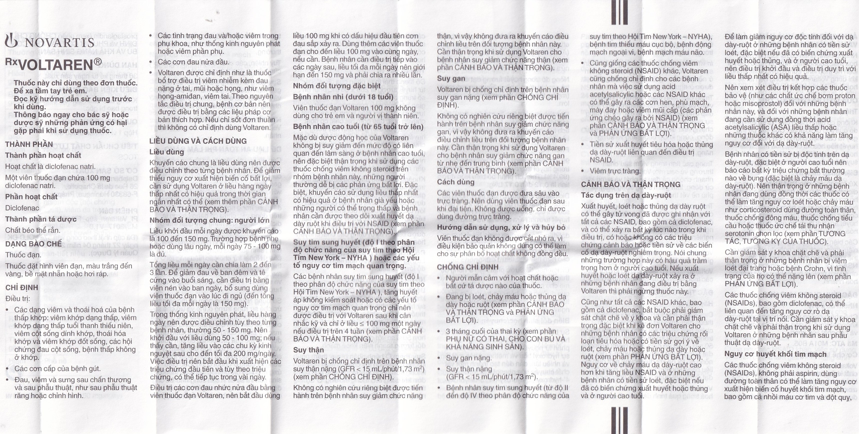 Hình ảnh Viên đặt Voltaren 100mg Novartis điều trị viêm và thoái hóa của bệnh thấp khớp (1 vỉ x 5 viên)