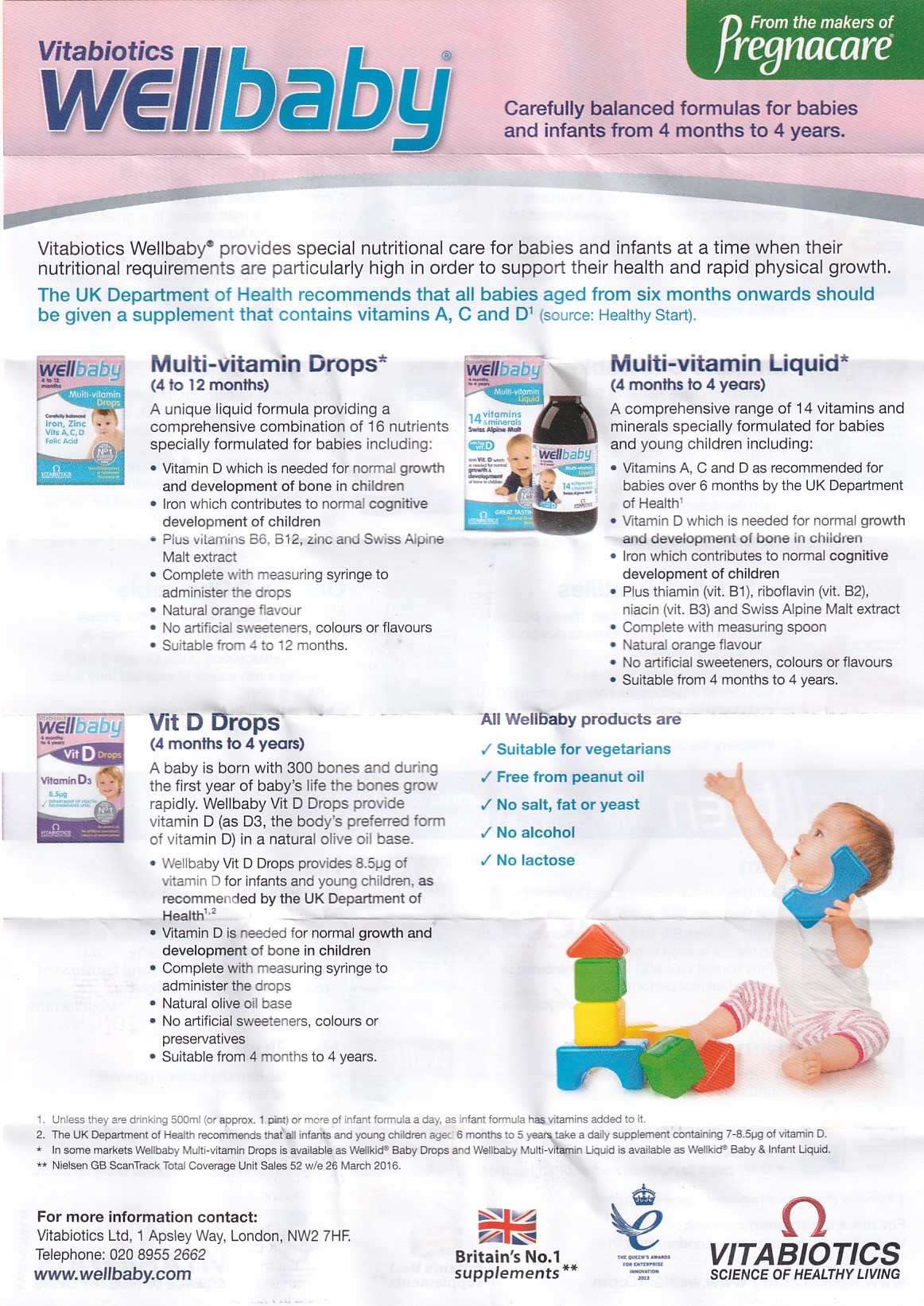 Hình ảnh Siro Wellbaby Multi-Vitamin Liquid Vitabiotics bổ sung vitamin và khoáng chất cho trẻ (150ml)