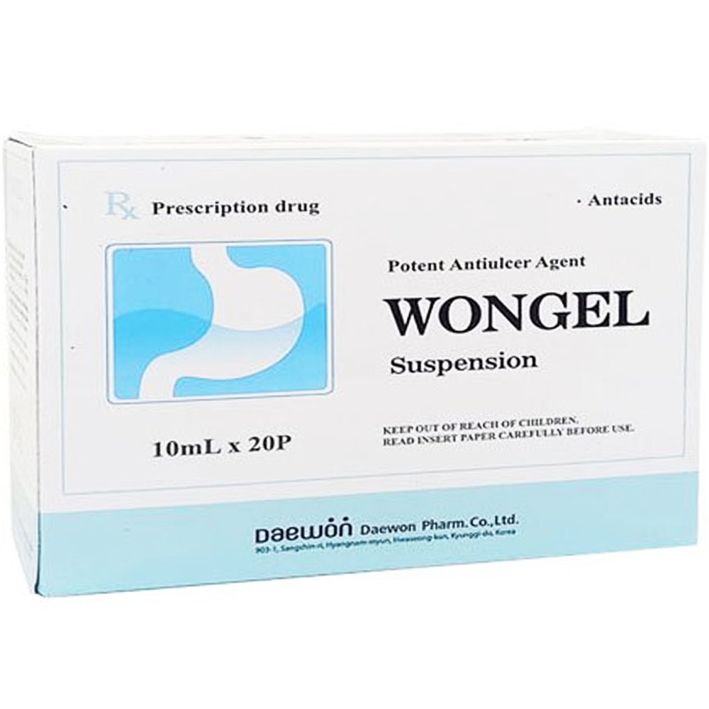 Hình ảnh Dung dịch Wongel Daewon điều trị viêm dạ dày, loét tá tràng (20 gói x 10ml)