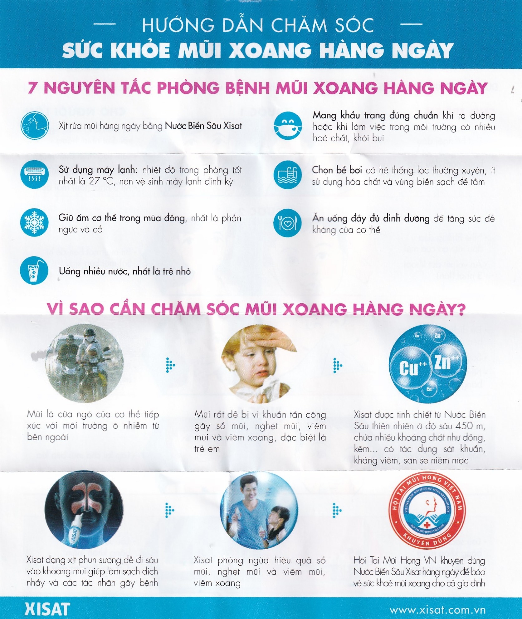 Hình ảnh Xịt mũi nước biển sâu Xisat 75ml xịt sạch thông mũi dùng cho người lớn