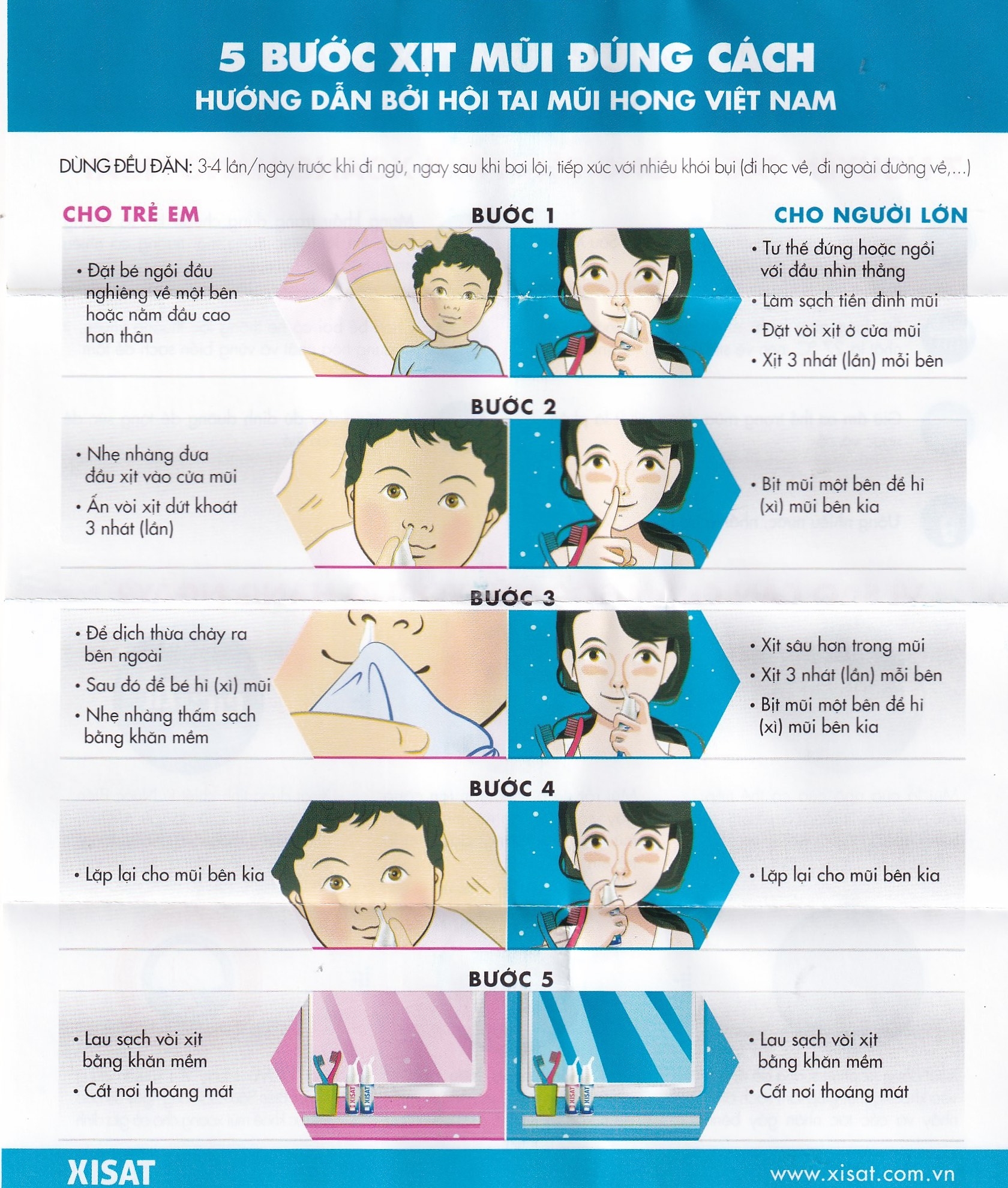 Hình ảnh Xịt mũi nước biển sâu Xisat 75ml xịt sạch thông mũi dùng cho người lớn