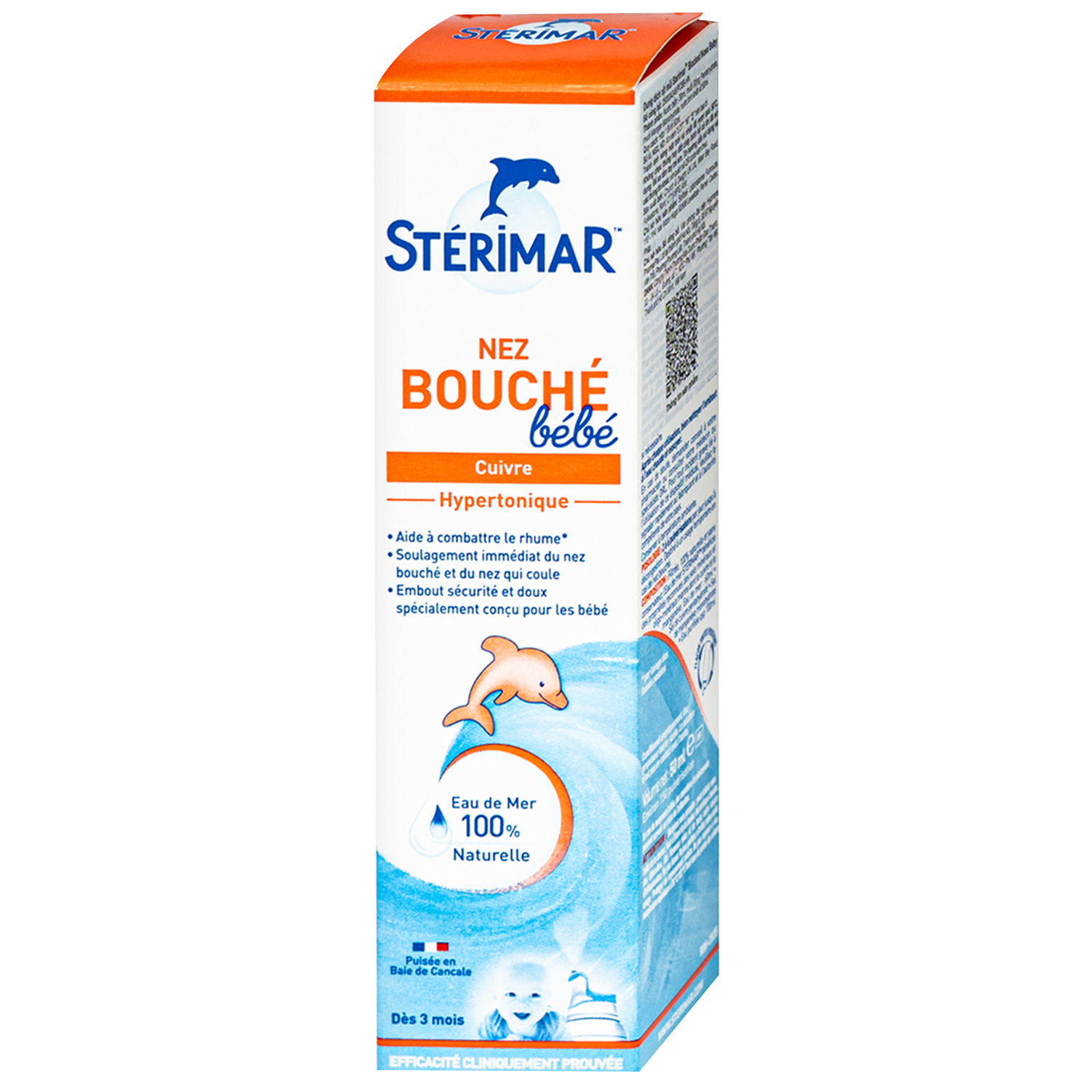 Hình ảnh Xịt mũi trẻ em Sterimar Blocked Nose Baby (Mẫu mới) - Hỗ trợ giảm viêm mũi, nghẹt mũi cho trẻ từ 3 tháng đến 3 tuổi (50ml)