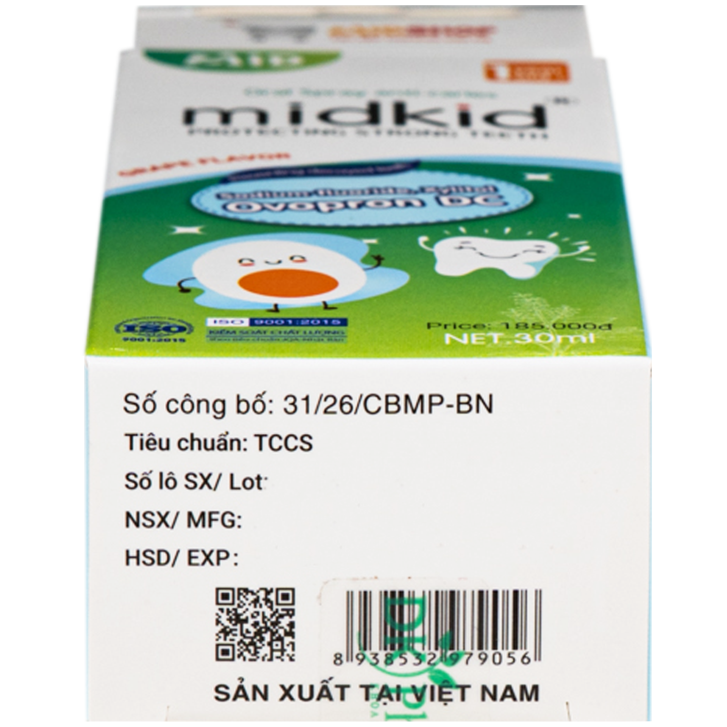 Hình ảnh Xịt răng miệng Midkid hương Nho 1 year+ - Làm sạch răng miệng, ngừa hôi miệng và sâu răng cho bé (30ml)