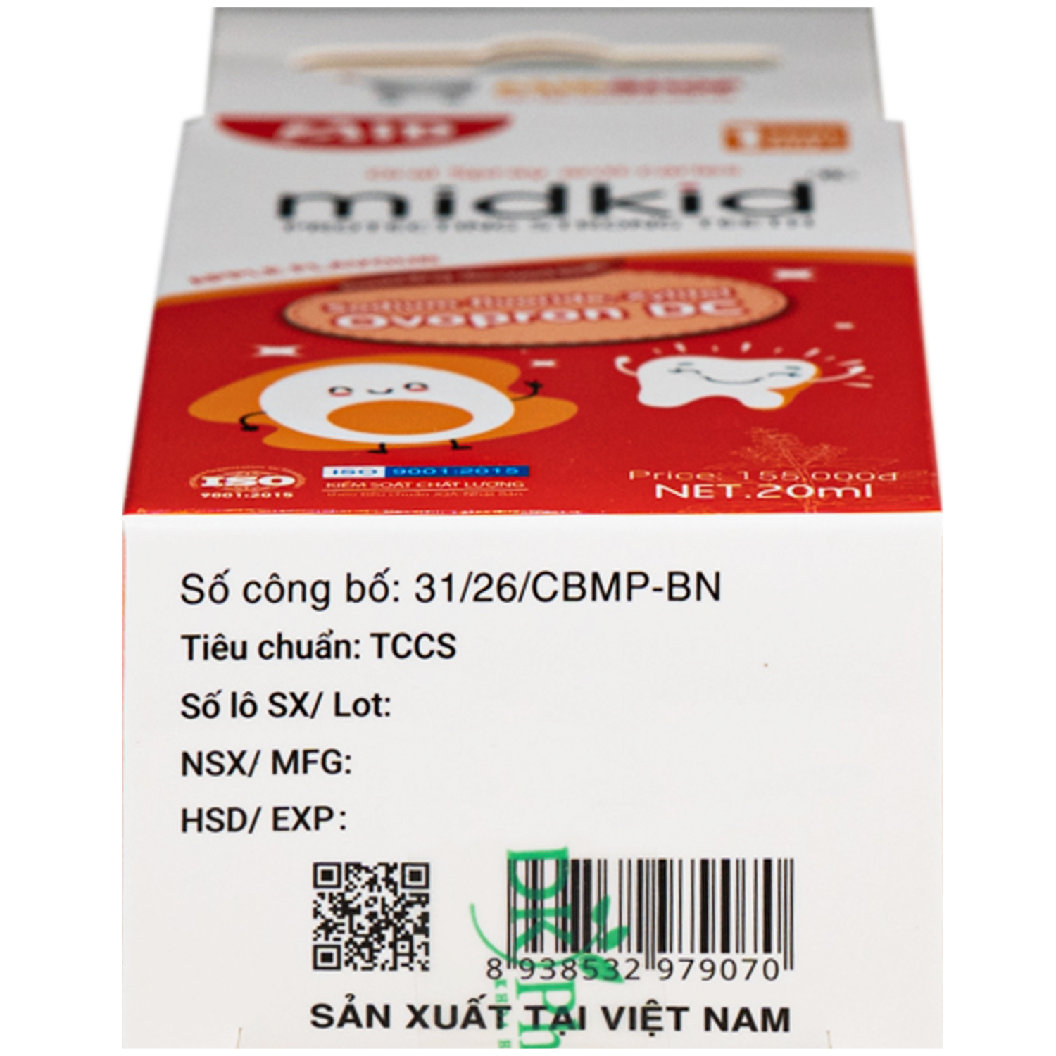 Hình ảnh Xịt răng miệng Midkid hương Táo 1 year+ - Làm sạch răng miệng, ngừa hôi miệng và sâu răng cho bé (20ml)