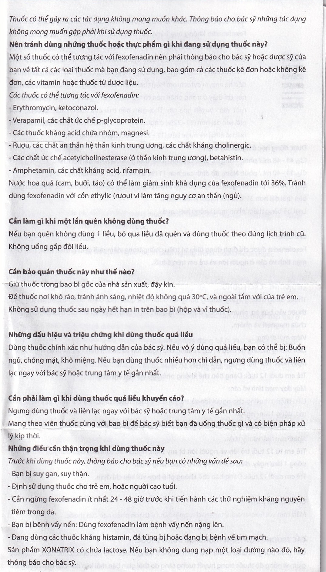 Hình ảnh Thuốc Xonatrix 60mg DaviPharm điều trị triệu chứng viêm mũi dị ứng theo mùa (3 vỉ x 10 viên) 