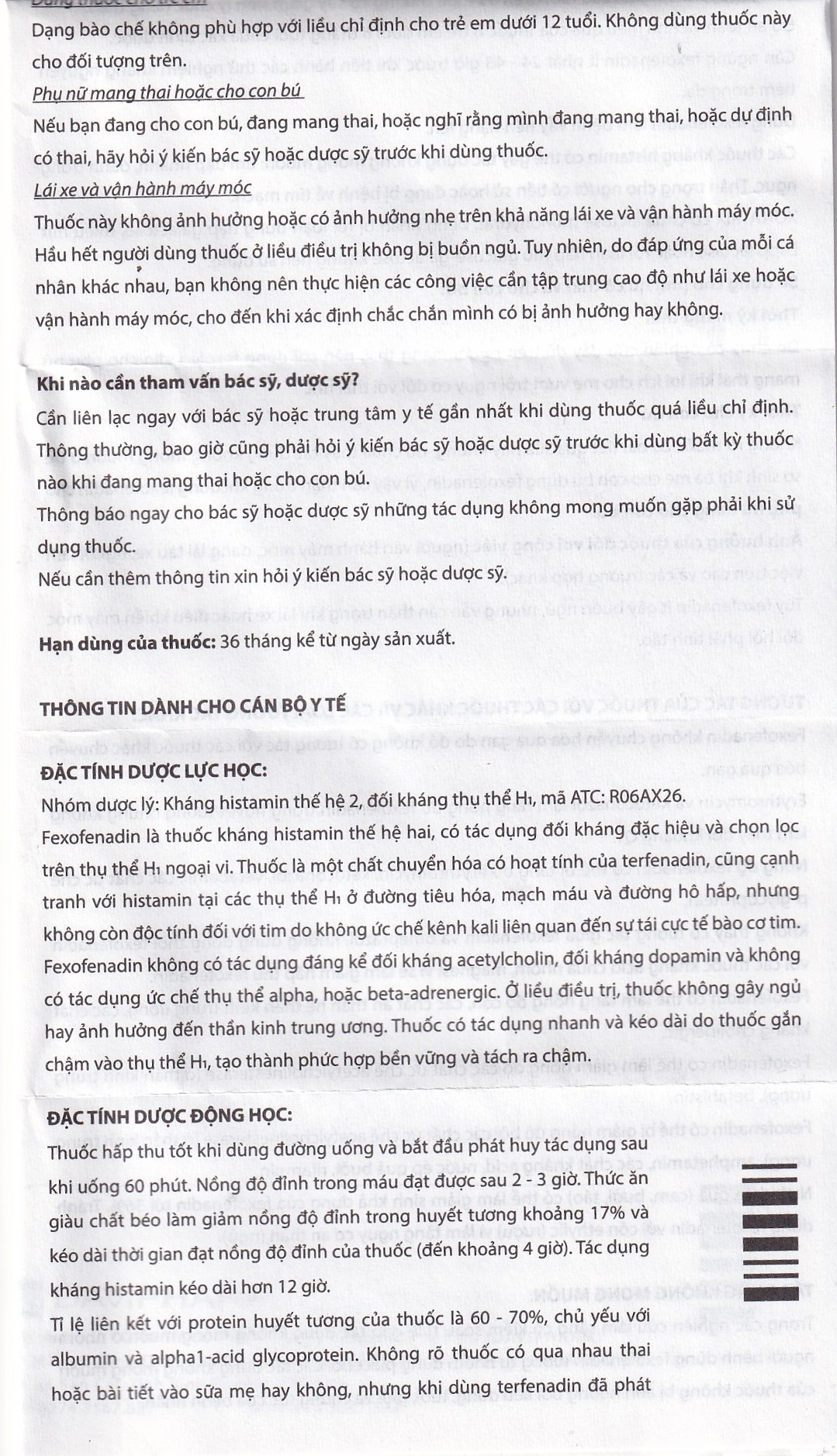 Hình ảnh Thuốc Xonatrix 60mg DaviPharm điều trị triệu chứng viêm mũi dị ứng theo mùa (3 vỉ x 10 viên) 