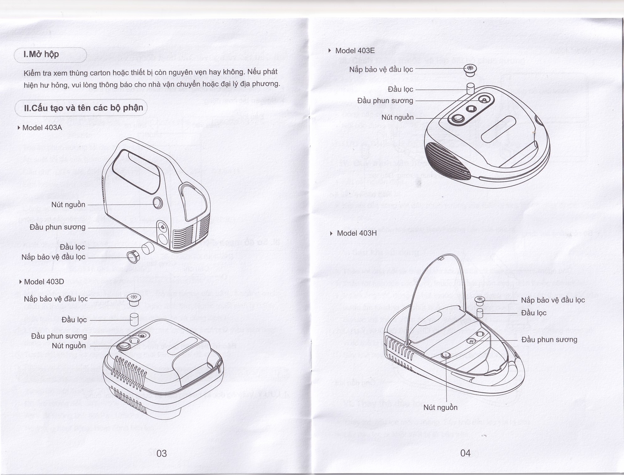 Hình ảnh Máy xông khí dung nén khí Yuwell 403M chuyển thuốc dạng dung dịch thành sương mù cho niêm mạc hô hấp