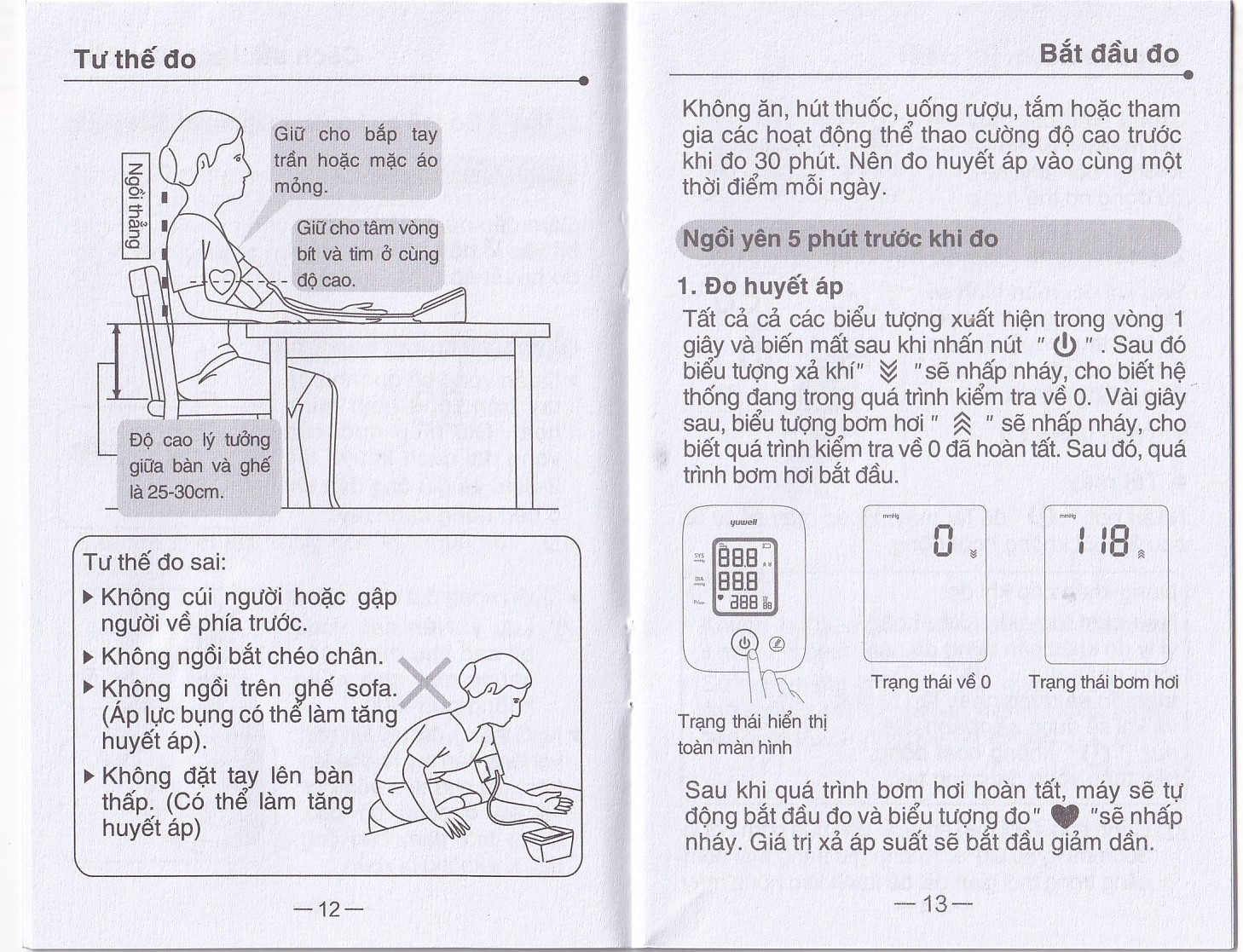 Hình ảnh Máy đo huyết áp điện tử bắp tay Yuwell YE610D bộ nhớ lưu trữ đến 80 lần, cho kết quả trung bình 3 lần đo