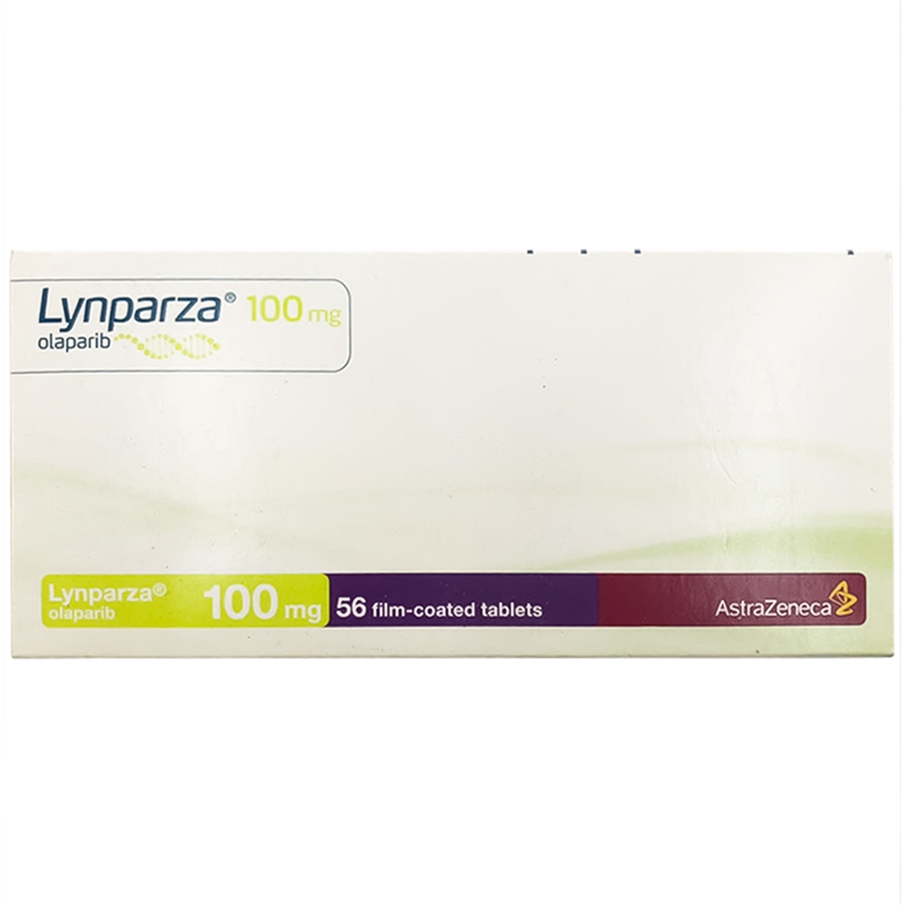 Hình ảnh Thuốc Lynparza Tab 100mg AstraZeneca hỗ trợ điều trị ưng thư (7 vỉ x 8 viên)