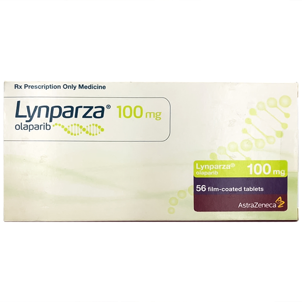 Hình ảnh Thuốc Lynparza Tab 100mg AstraZeneca hỗ trợ điều trị ưng thư (7 vỉ x 8 viên)
