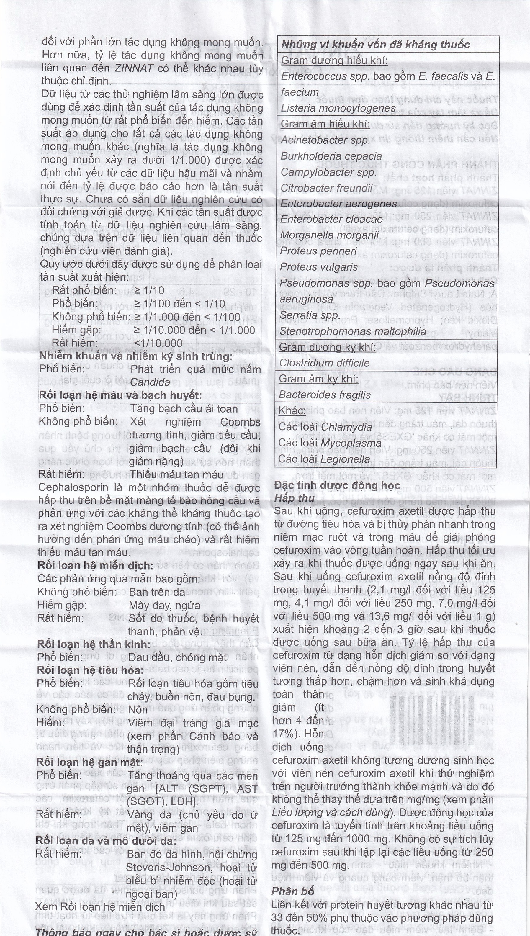Hình ảnh Thuốc Zinnat tablets 500mg Sandoz điều trị những nhiễm khuẩn do vi khuẩn nhạy cảm gây ra (1 vỉ x 10 viên)