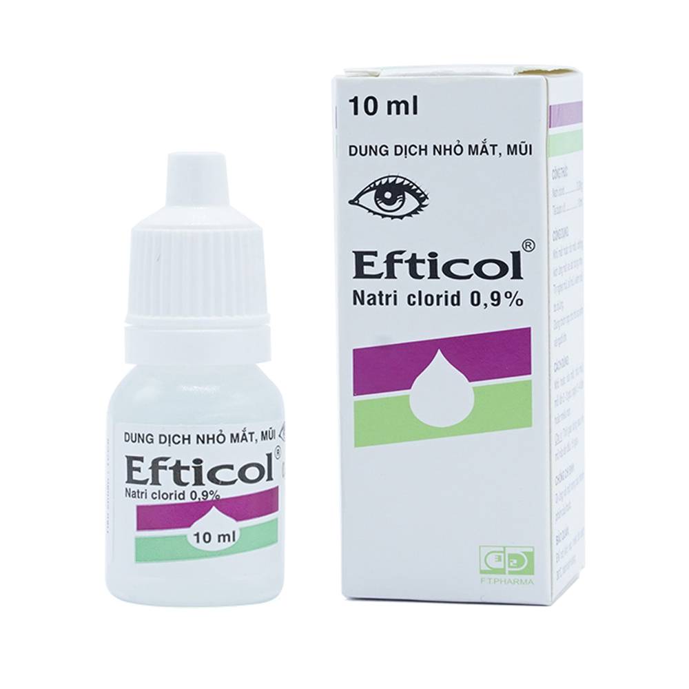 Efticol Natri clorid 0.9% rửa mắt, rửa mũi hiệu quả