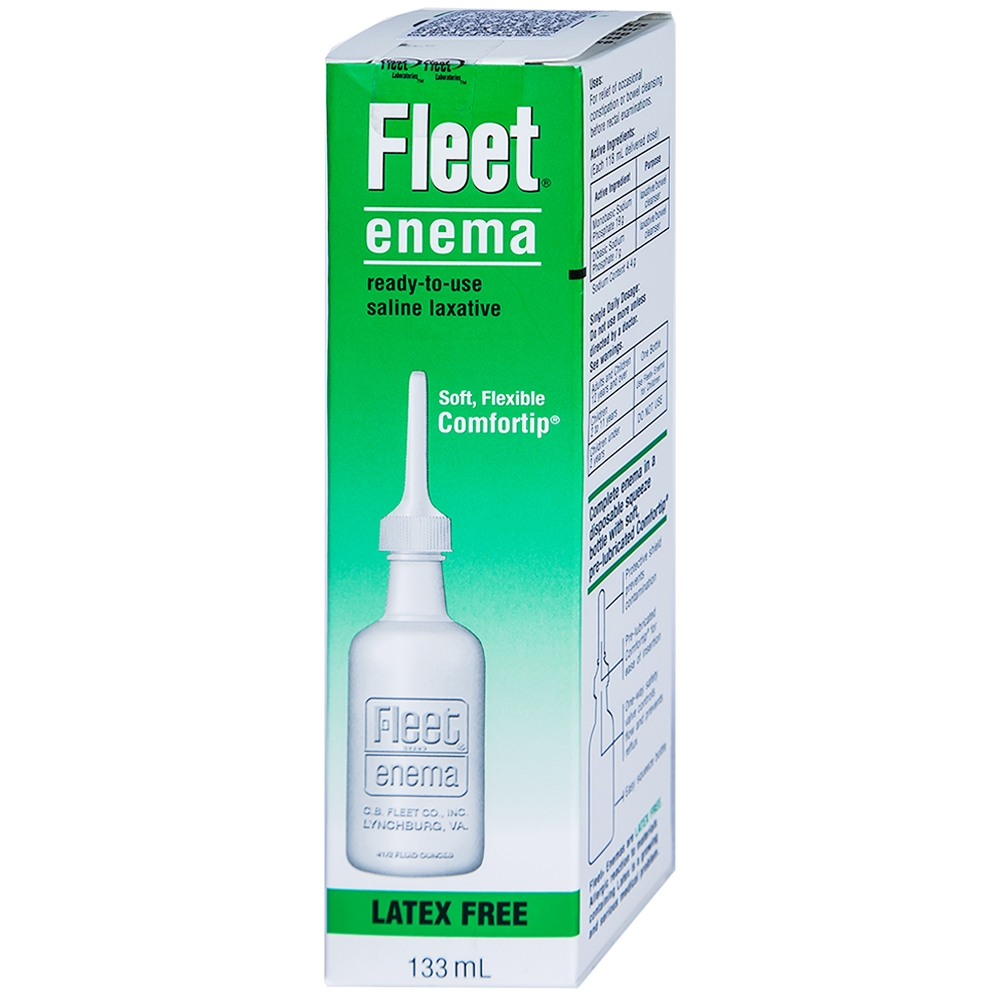 Thuốc Fleet Enema trị táo bón - Long Châu