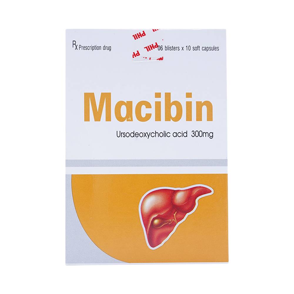Macibin 300Mg Phil trị xơ gan mật nguyên phát (6 vỉ X 10 viên)
