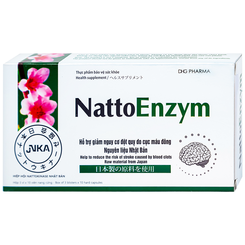 VIÊN UỐNG HỖ TRỢ HOẠT HUYẾT NATTOENZYM DHG 3X10