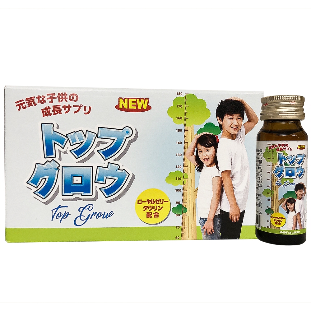 Siro Top Grow Jpanwell bổ sung các vitamin, hỗ trợ tăng cường sức khỏe (10 chai x 30ml)