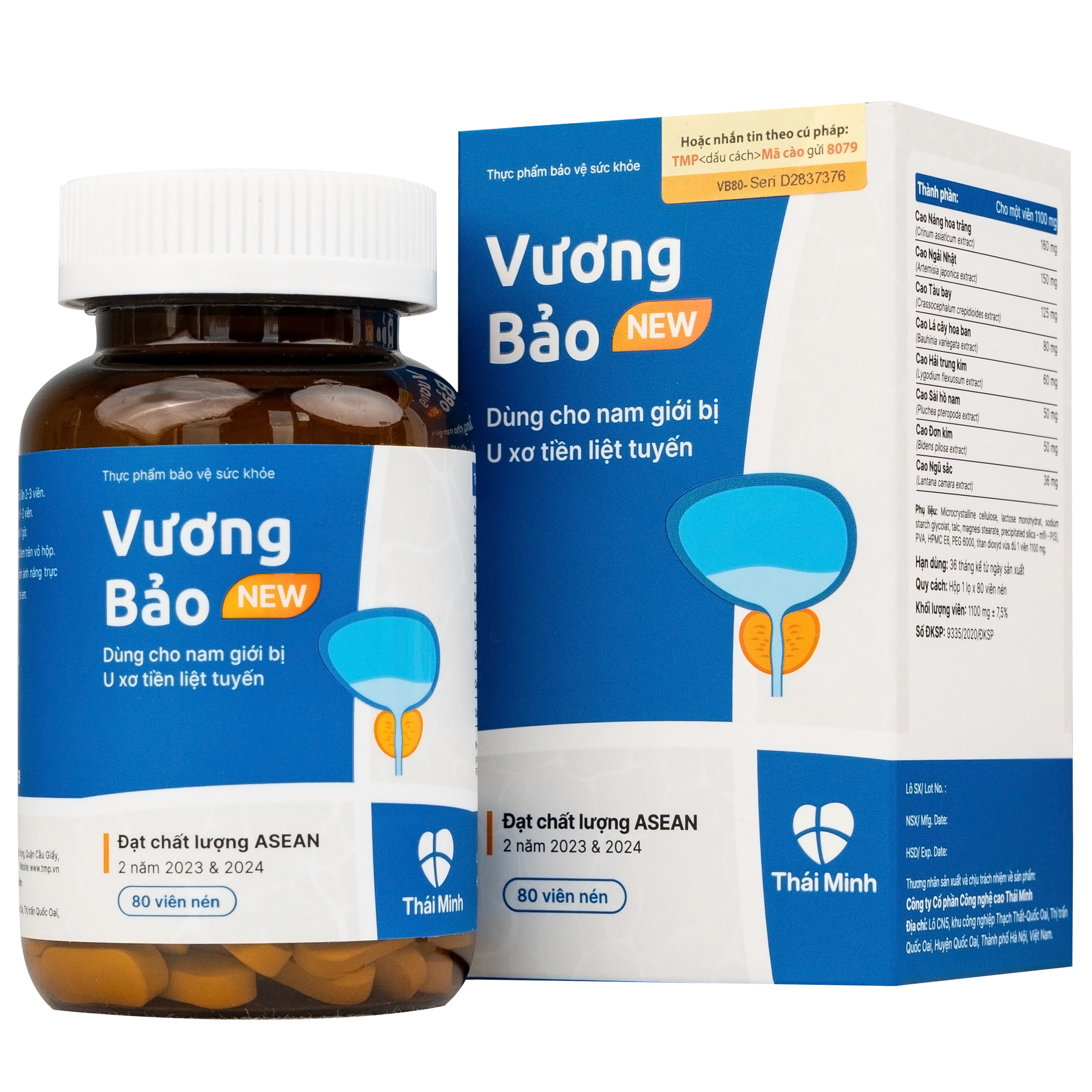 VIÊN UỐNG GIẢM U XƠ TIỀN LIỆT TUYẾN VƯƠNG BẢO NEW THÁI MINH 2X10