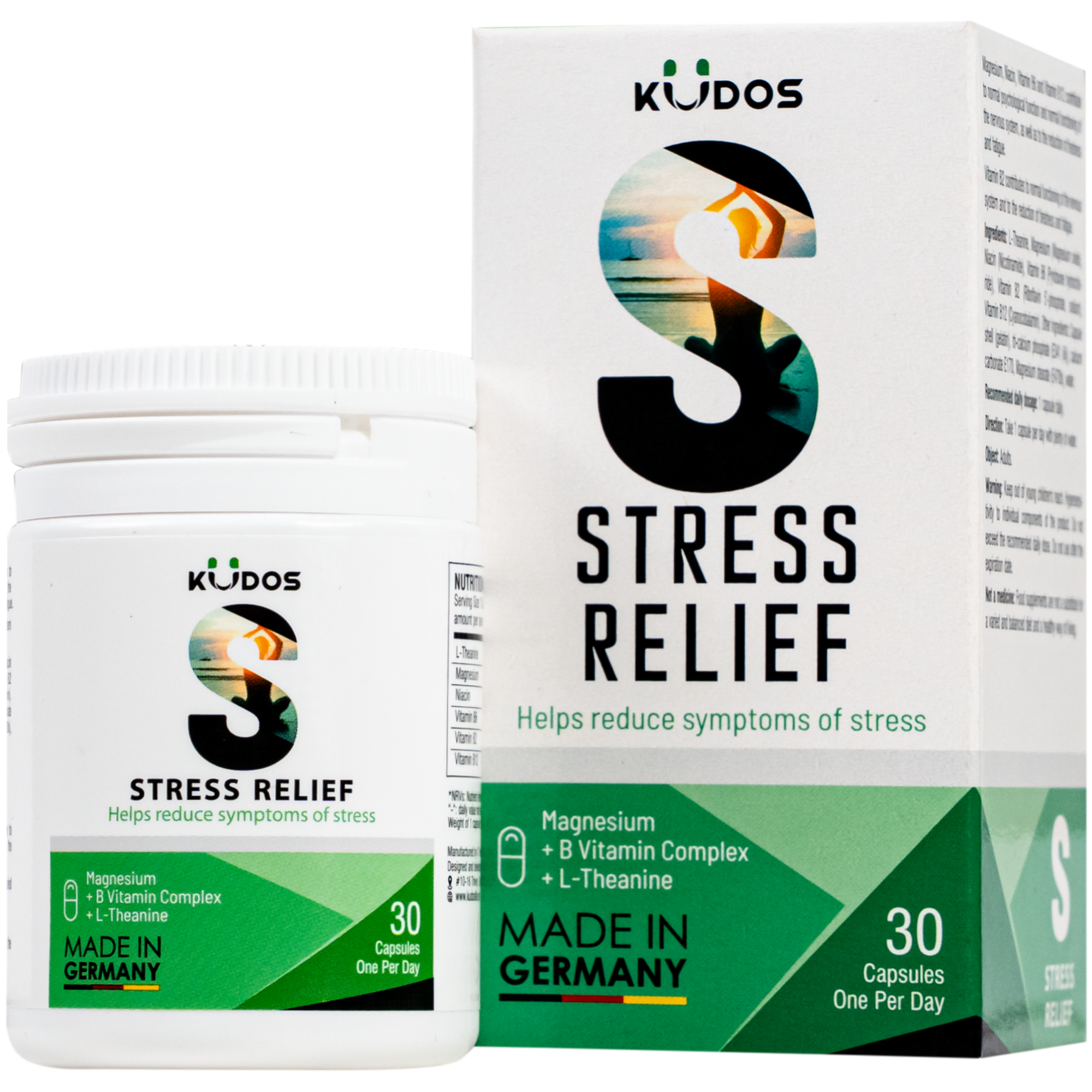 Viên uống Kudos Stress Relief (hộp 30 viên) hỗ trợ giảm stress