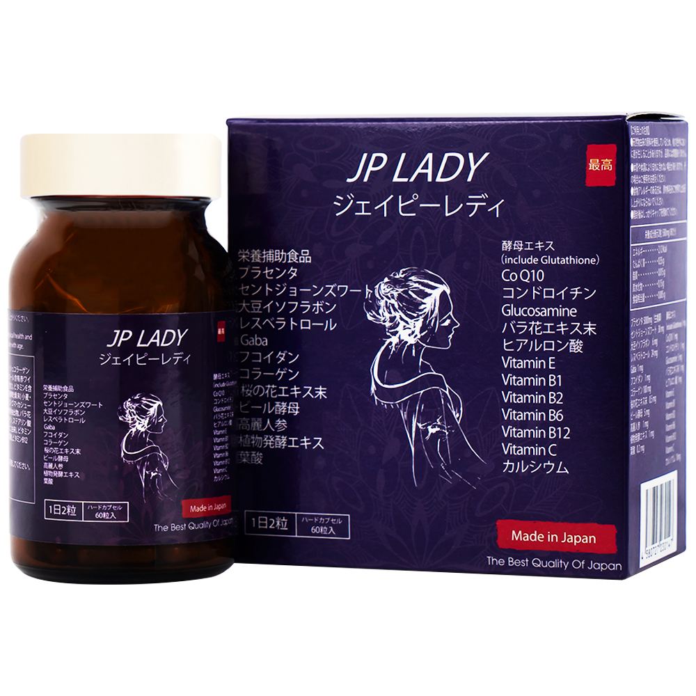 VIÊN UỐNG HỖ TRỢ PHỤ NỮ TIỀN MÃN KINH JP LADY JPANWELL 60V