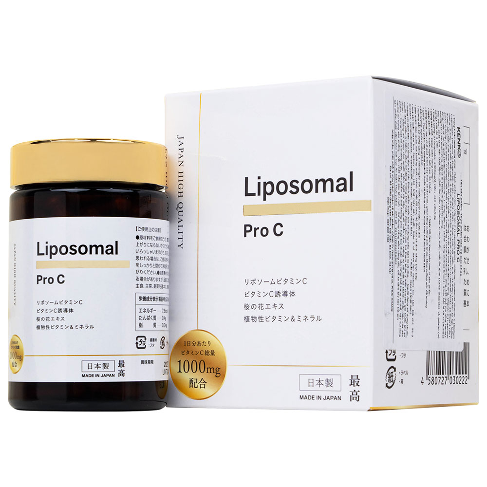 VIÊN UỐNG GIÚP TĂNG CƯỜNG ĐỀ KHÁNG, HẠN CHẾ OXY HÓA VÀ LÃO HÓA LIPOSOMAL PRO C KENKO 120V