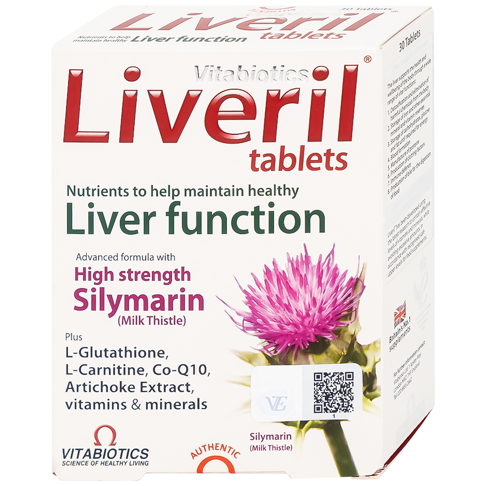 VIÊN UỐNG HỖ TRỢ CHỨC NĂNG GAN LIVERIL VITABIOTICS 5X6