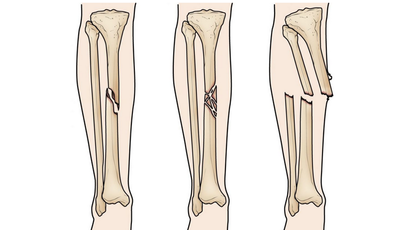 Gãy 1/3 dưới xương chày 2