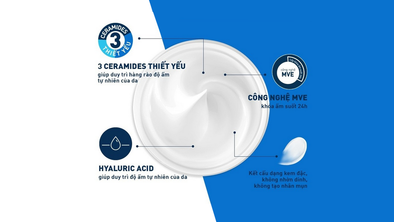 Review kem dưỡng Cerave Moisturizing Cream cho da khô và rất khô 5